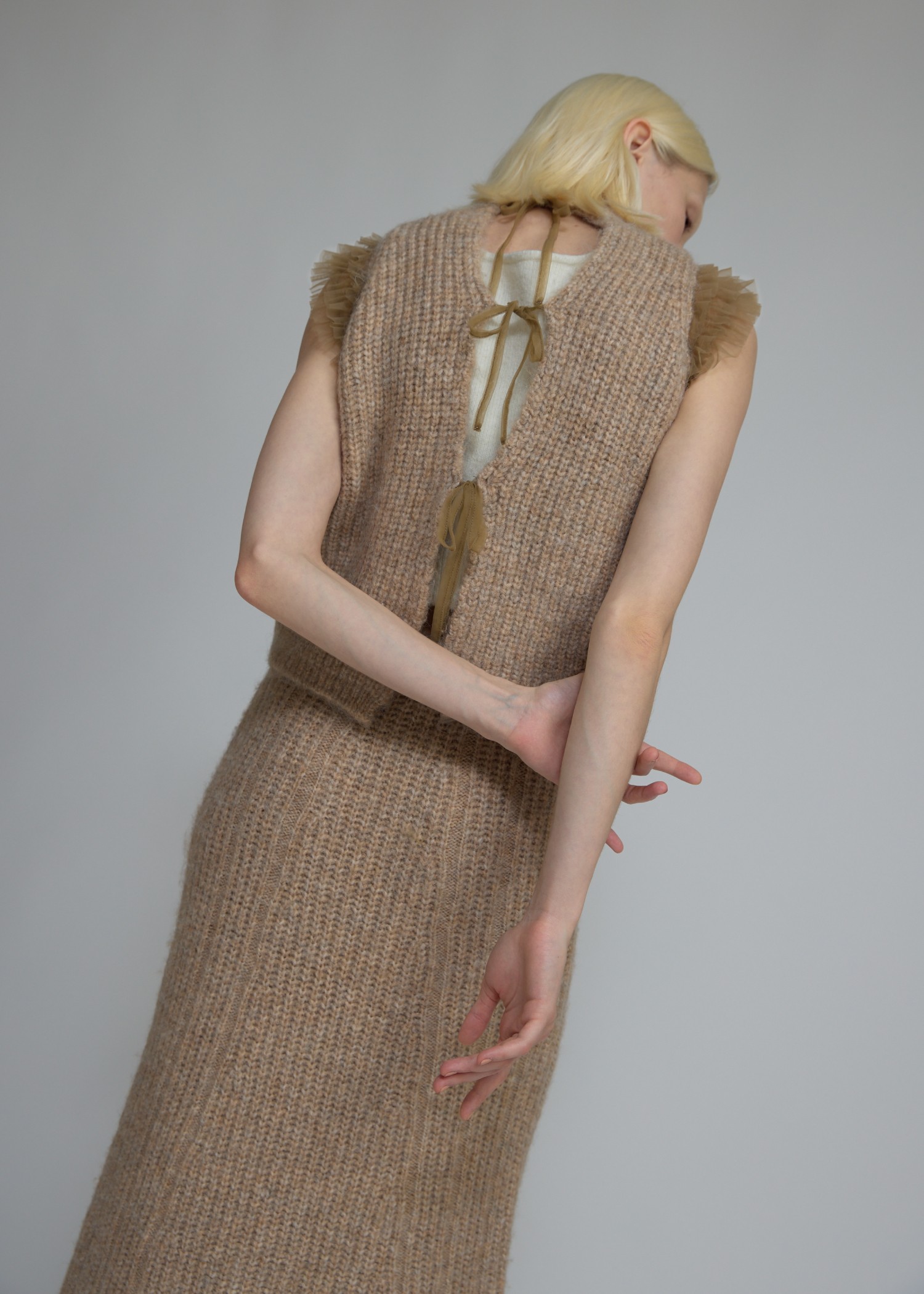 tulle frill conversion meld knit