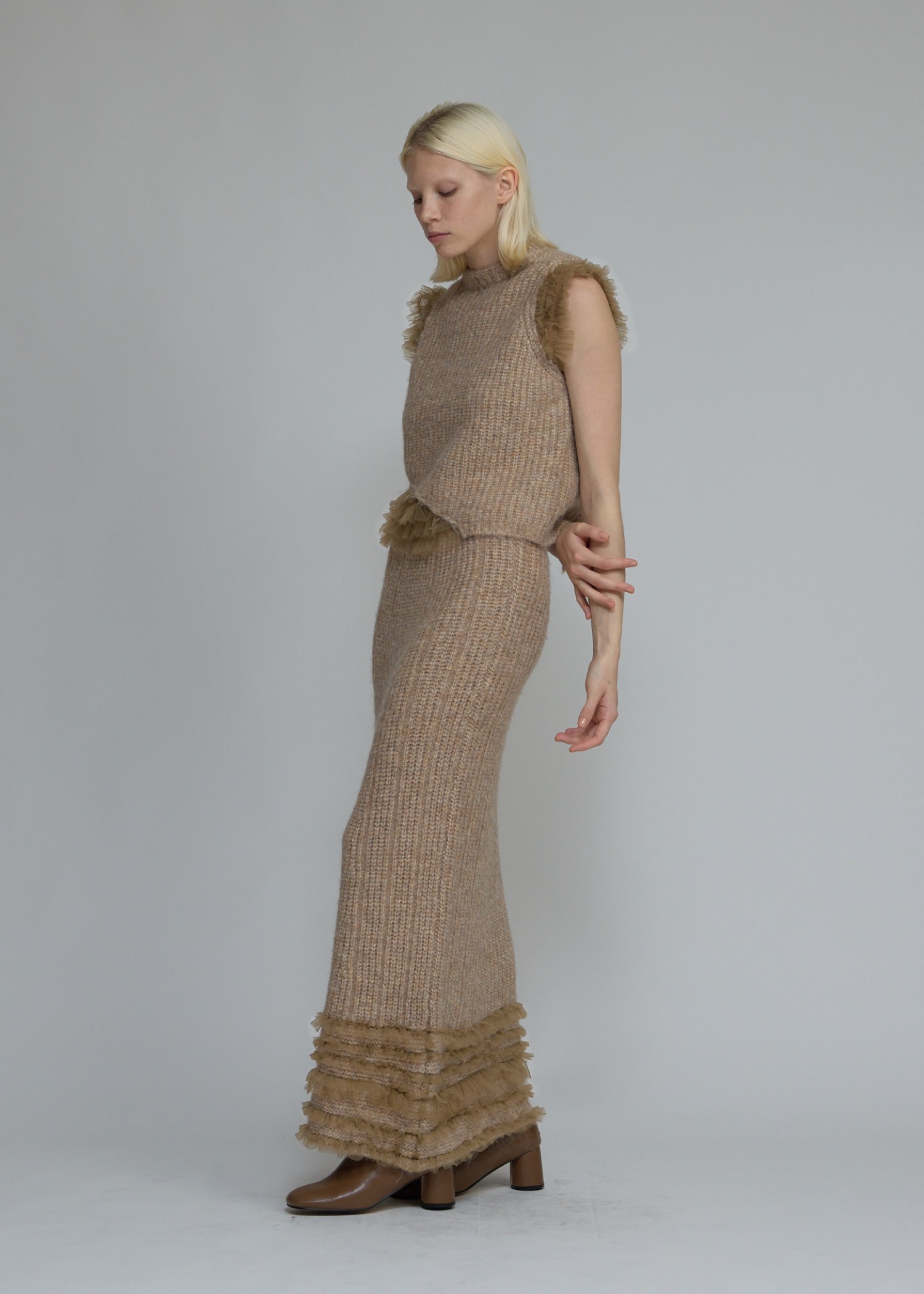 tulle frill conversion meld knit