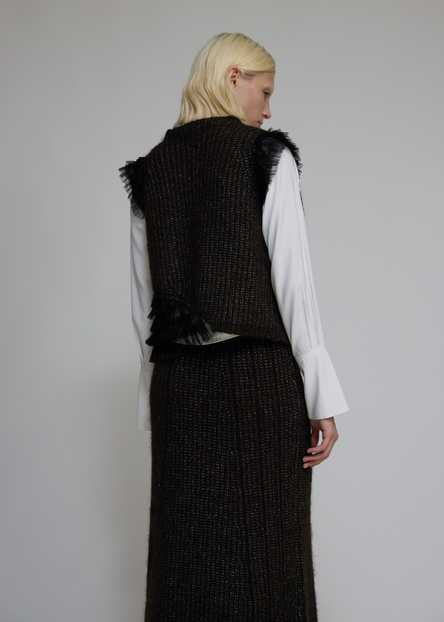 tulle frill conversion meld knit