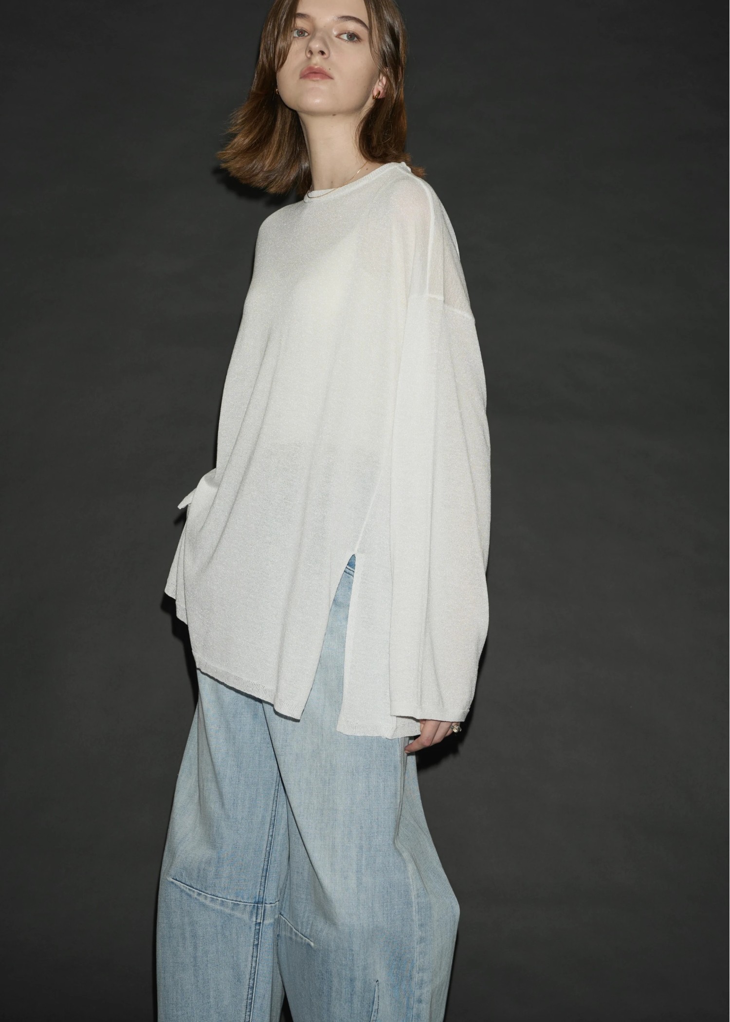 [COSYHARU公式]cliff twist V-neck knit 関税・送料込み WILLFULLY official web store（ウィルフリーコウシキツウハン