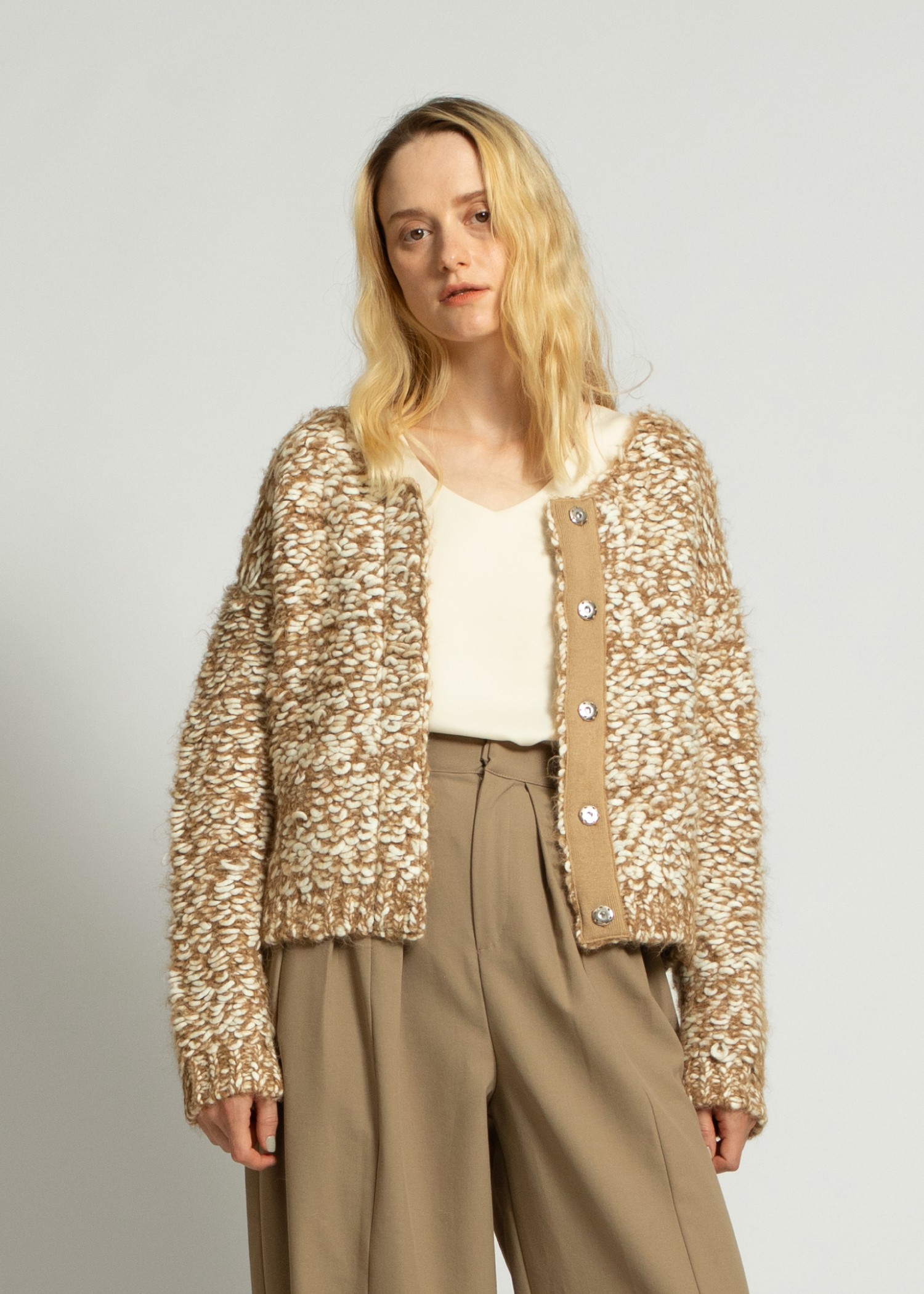 mix roving undulate knit CD