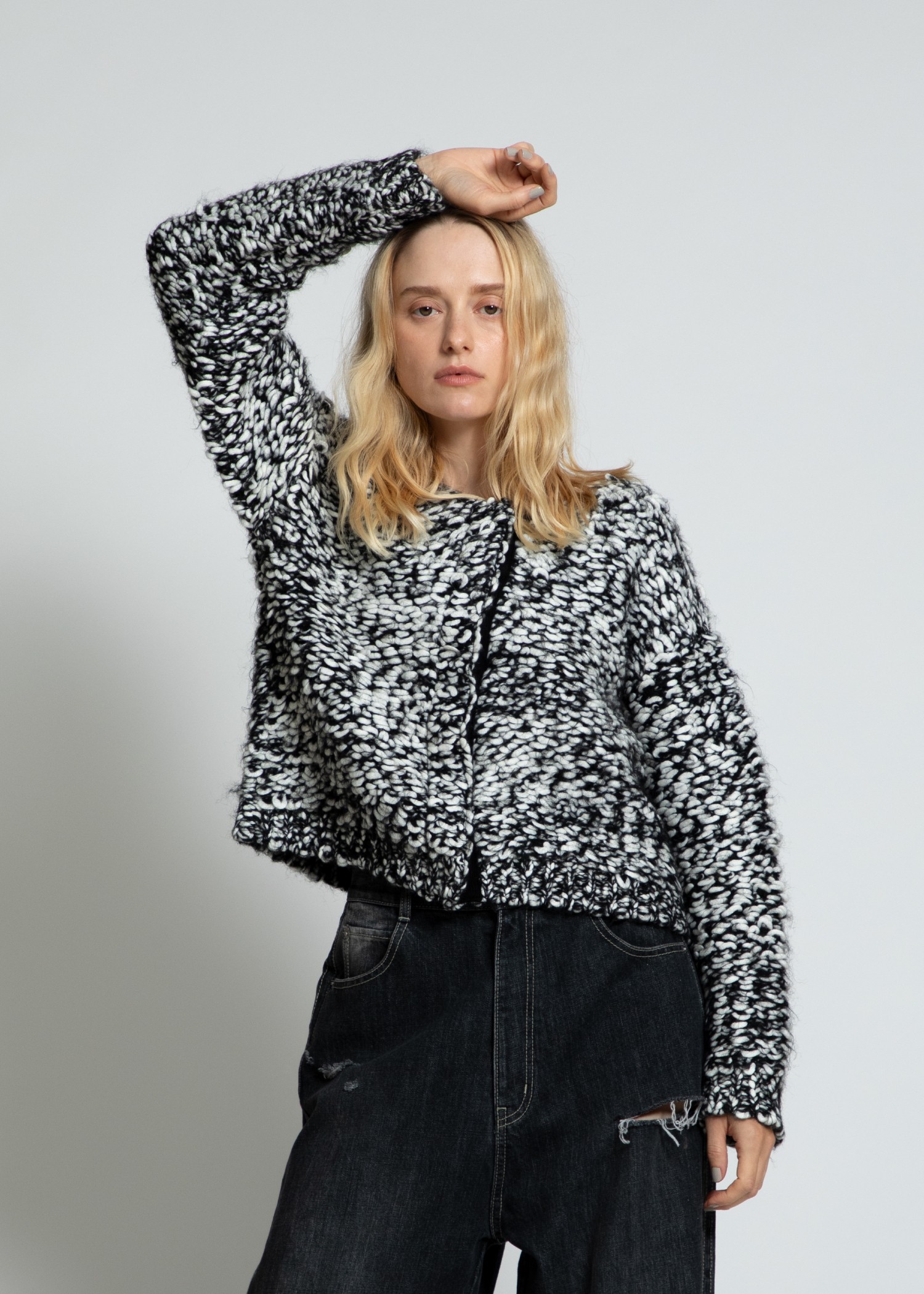 mix roving undulate knit CD