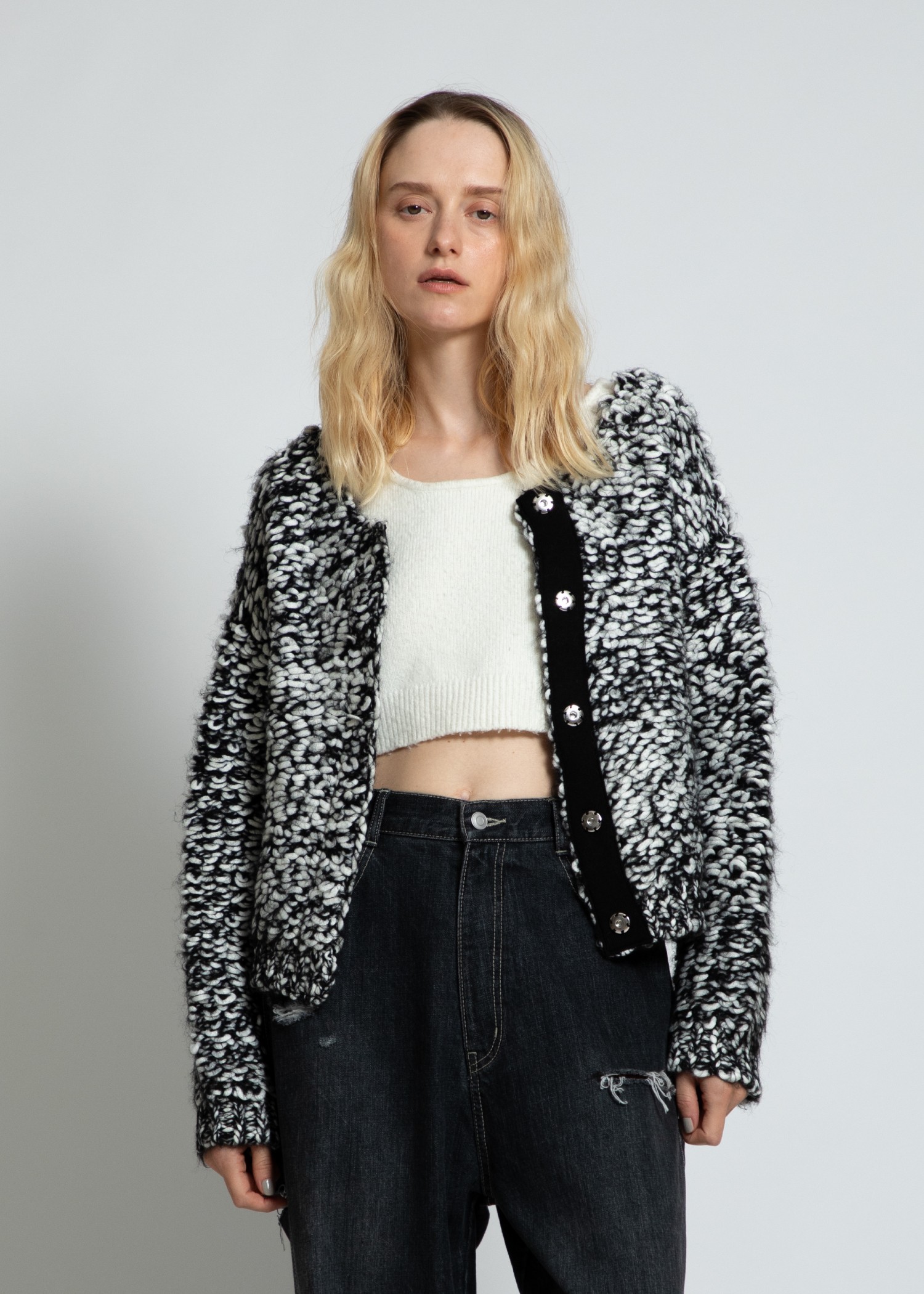 mix roving undulate knit CD