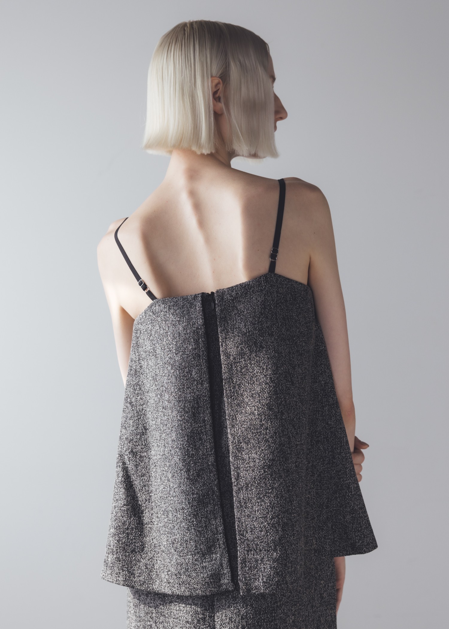 ワンピース camisole layered cup in mix tweed OP WILLFULLY official web store（ウィルフリーコウシキツウハン
