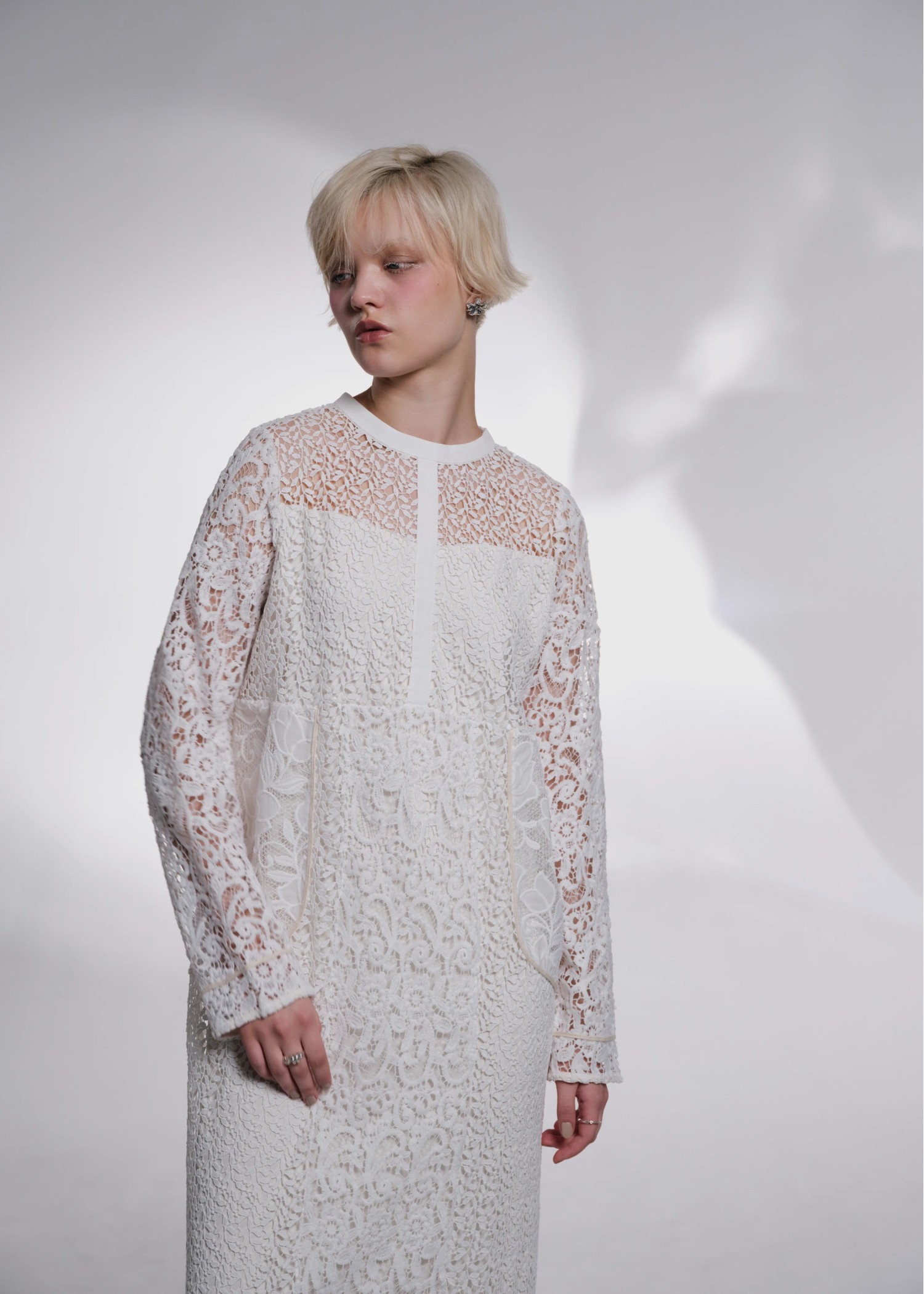 ワンピース WILLFULLY chemical lace patchwork OP WILLFULLY official web store（ウィルフリーコウシキツウハン