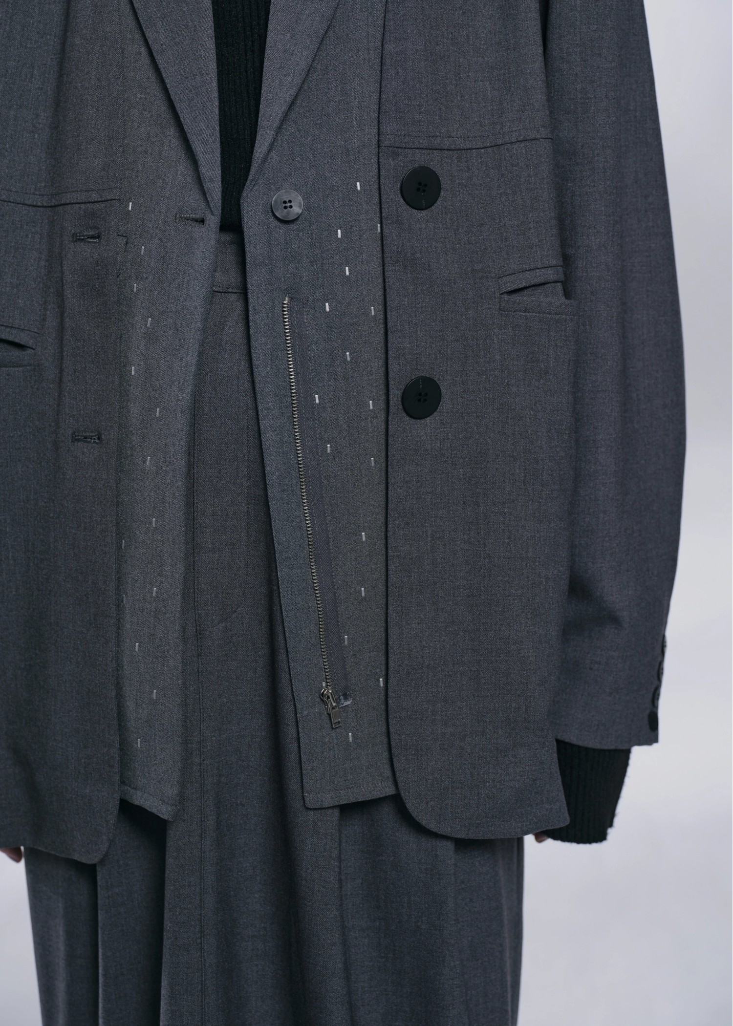 volume tuck sleeve no collar JK