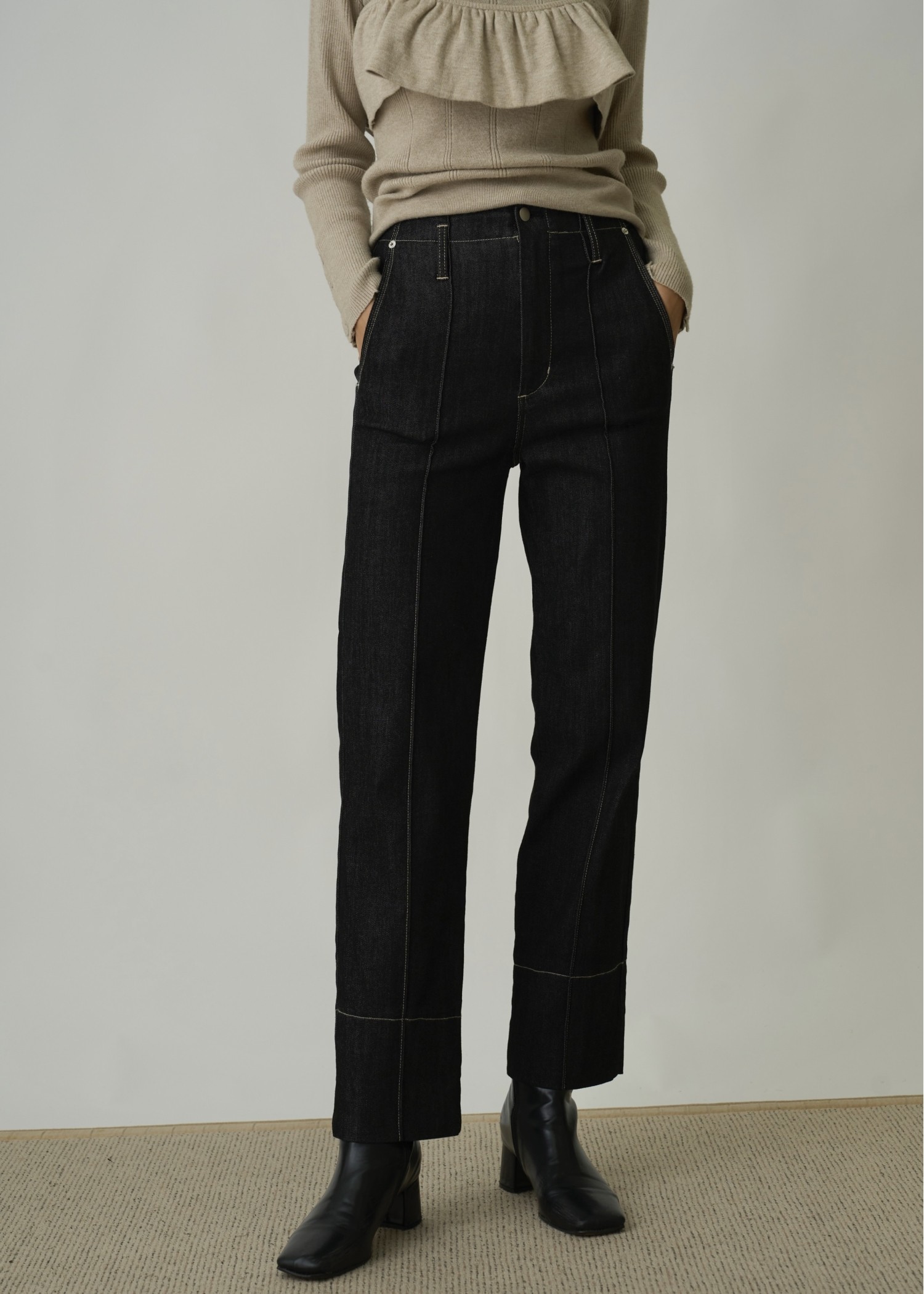 ★OY★W.L COVER STITCH POLA T-BLACK★正規品/韓国直送料込 imgrc0102298908.jpg