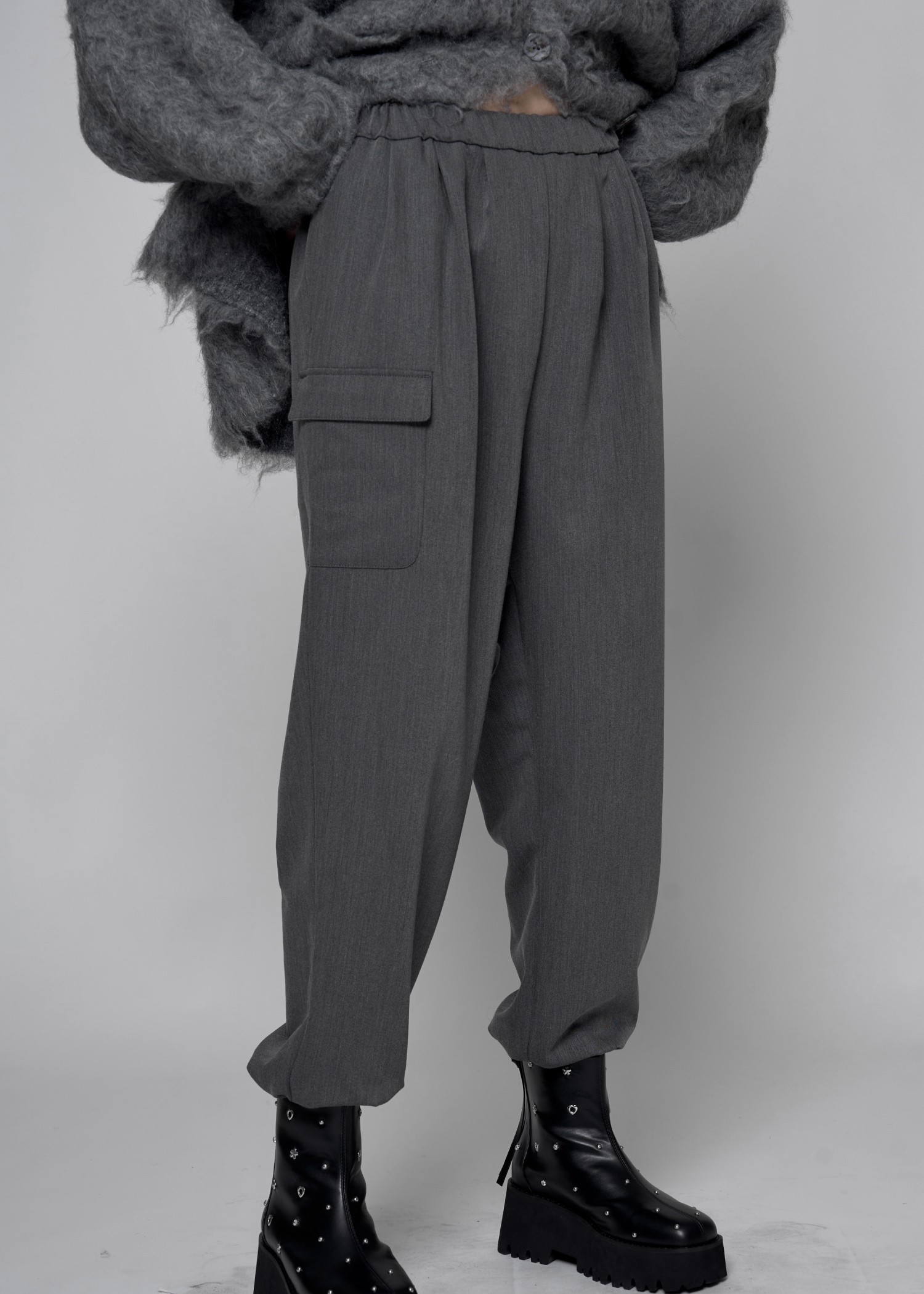 tuck side patch pocket hem rib PT