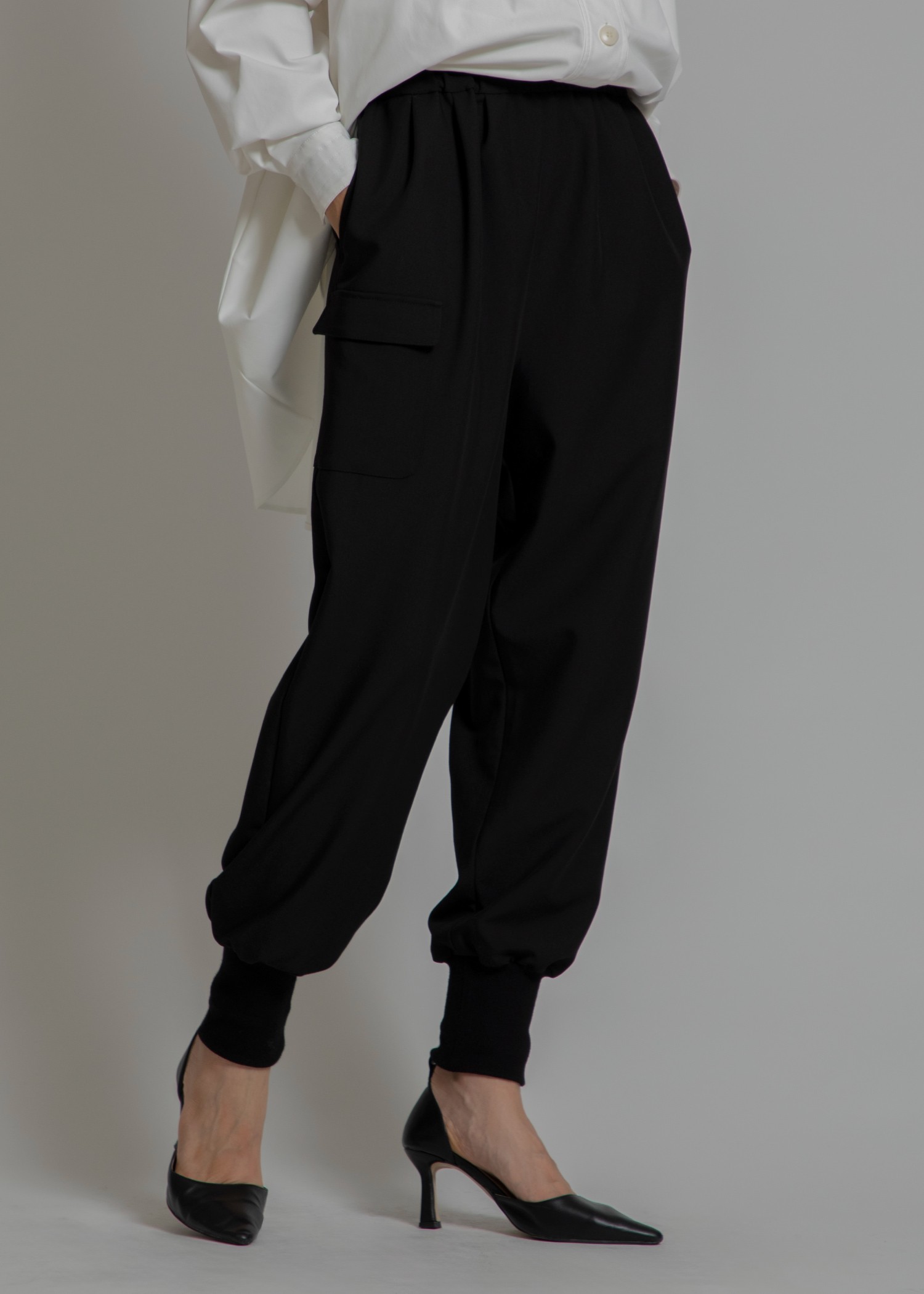 tuck side patch pocket hem rib PT