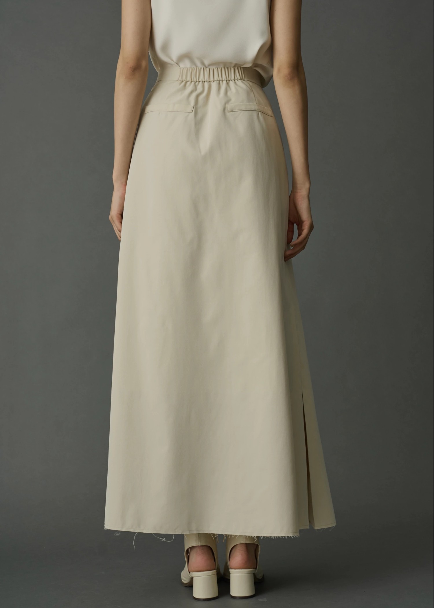 スカート WILLFULLY bi color stitch SK WILLFULLY（ウィルフリー）の「bi color stitch double gauze