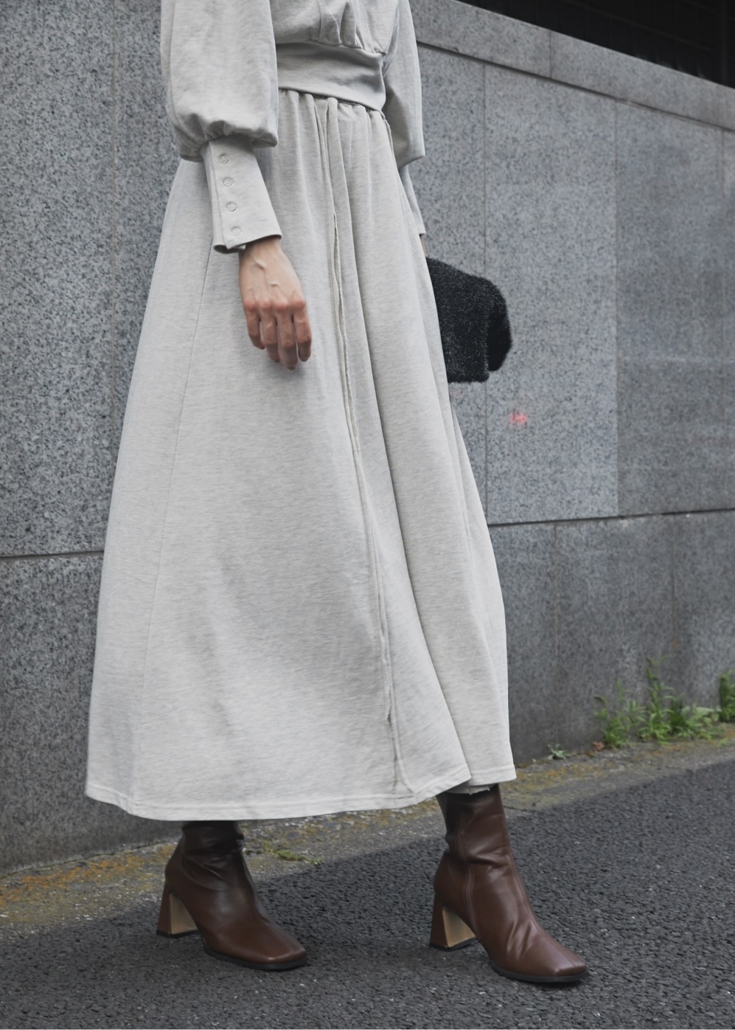 panel seam flare cut and sew SK