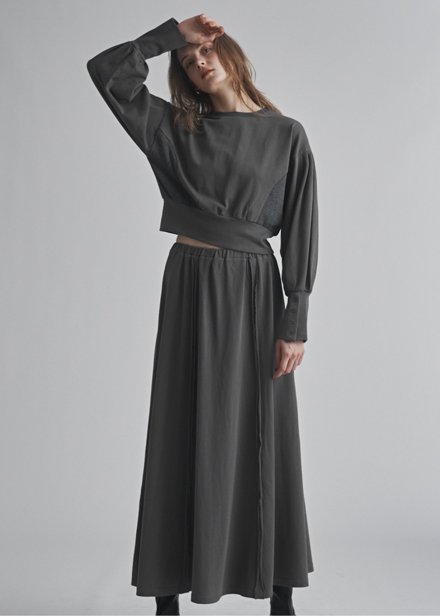 panel seam flare cut and sew SK