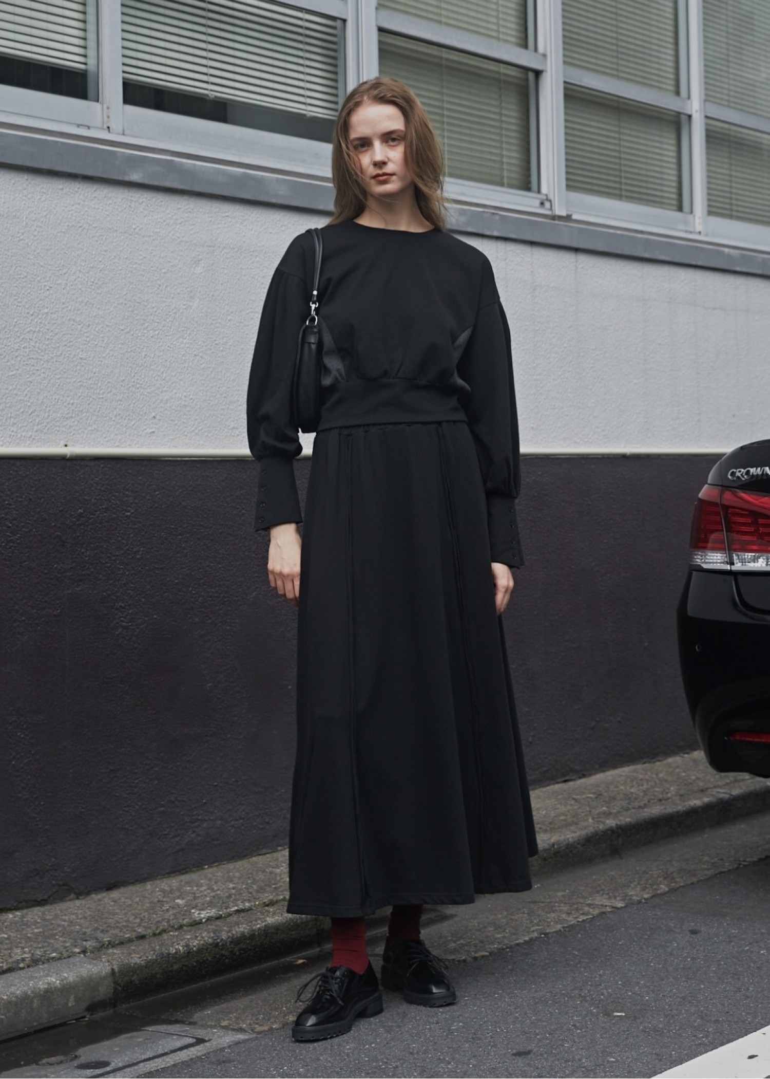 panel seam flare cut and sew SK