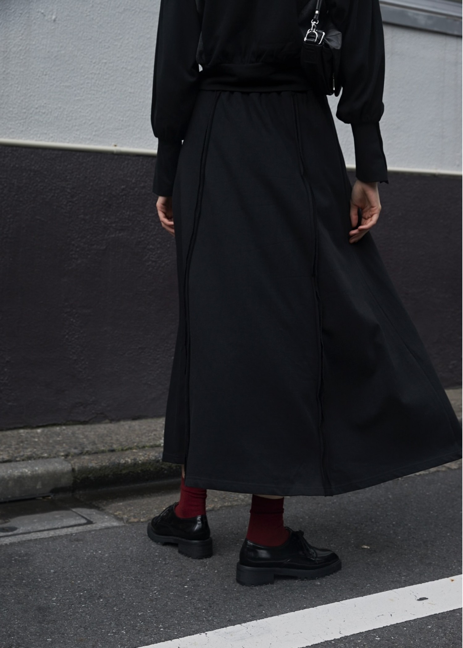 panel seam flare cut and sew SK