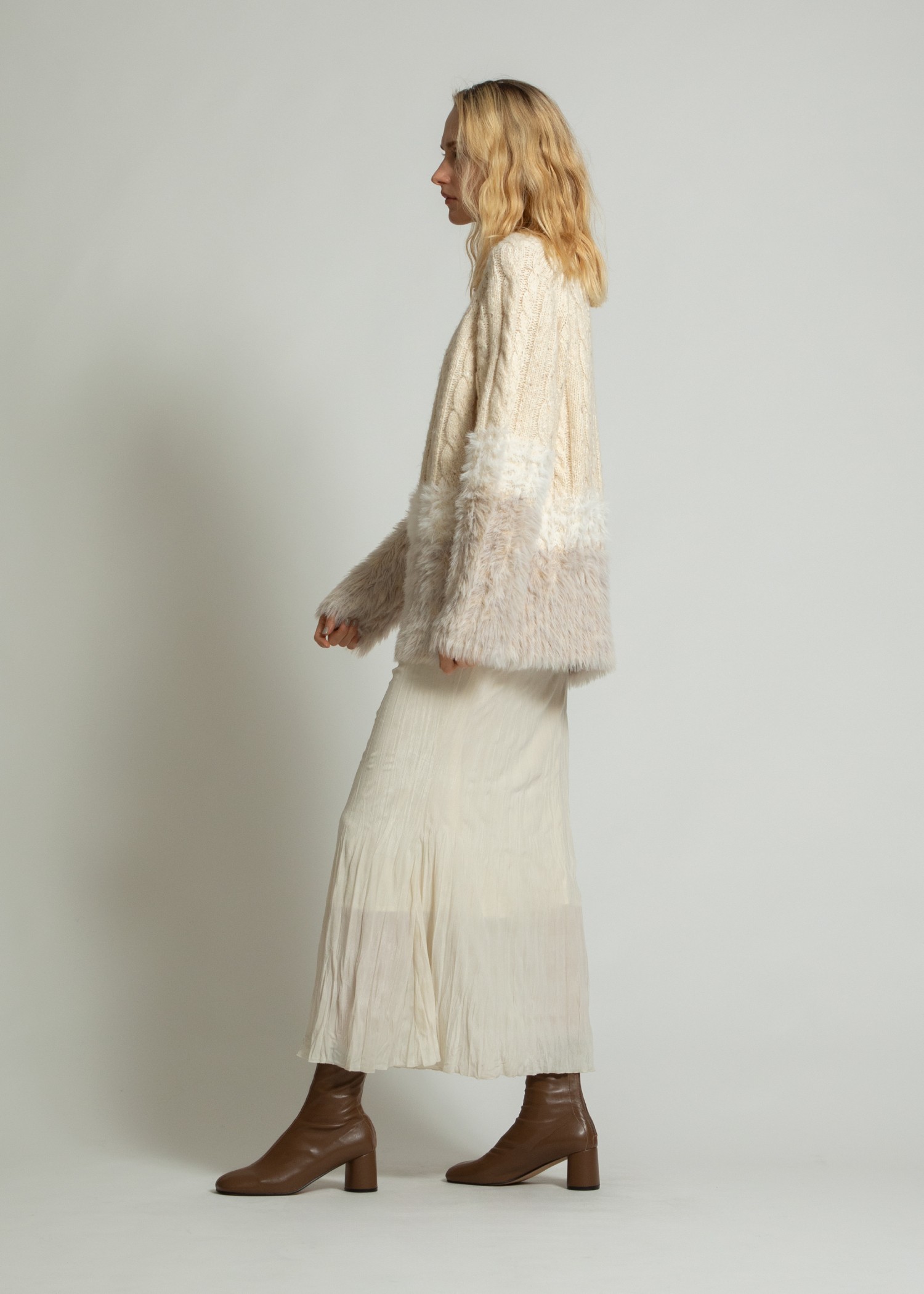 wrinkle velour flare color SK