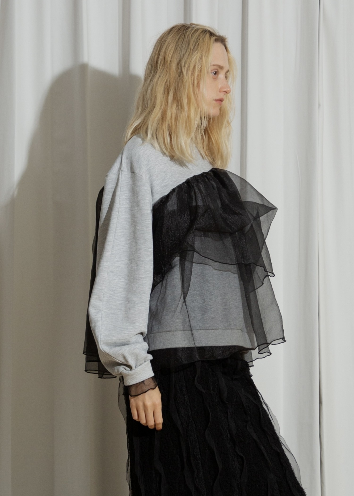 willfully ウィルフリー スウェット レイヤード トレーナー タグ付き