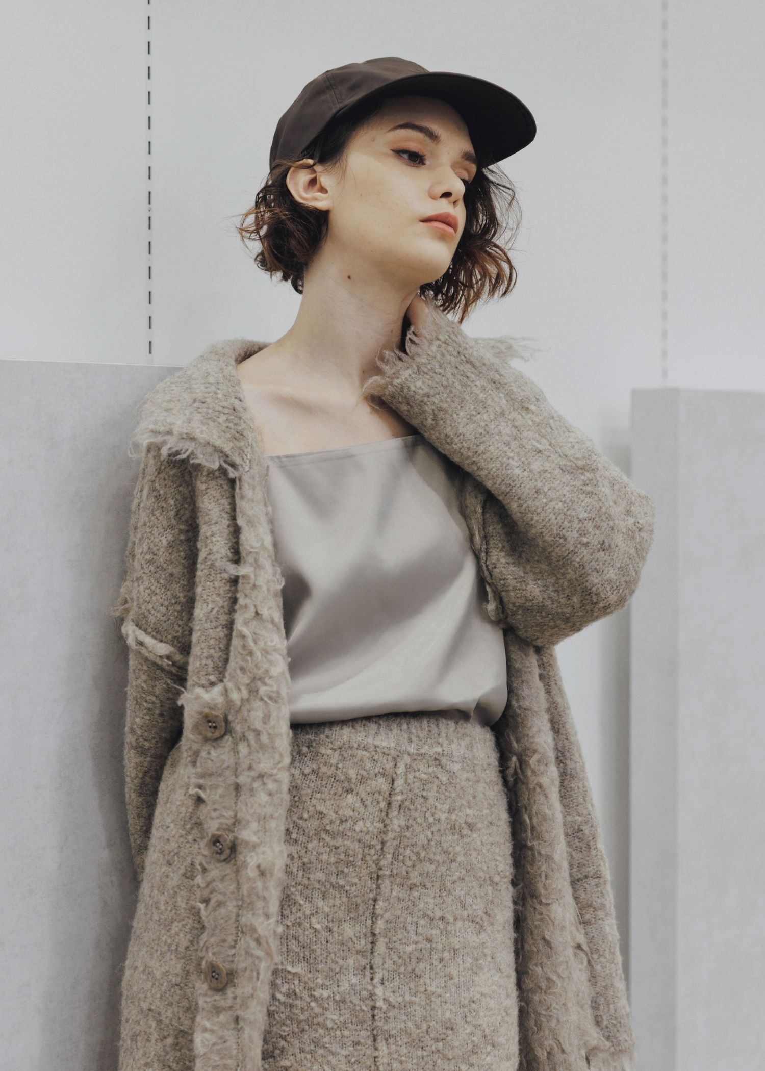 glossy satin grosgrain strap square cami