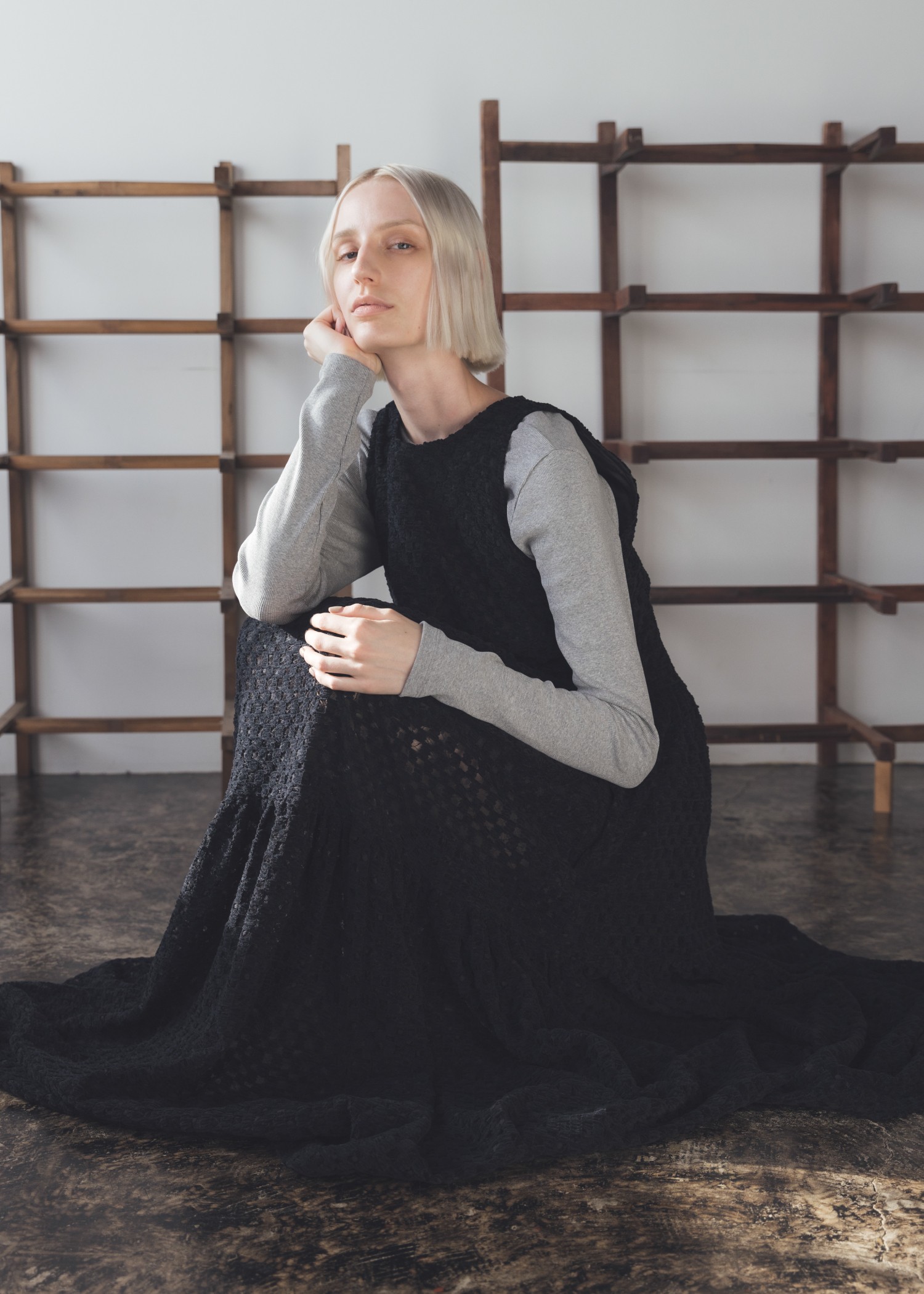 round neck narrow long T