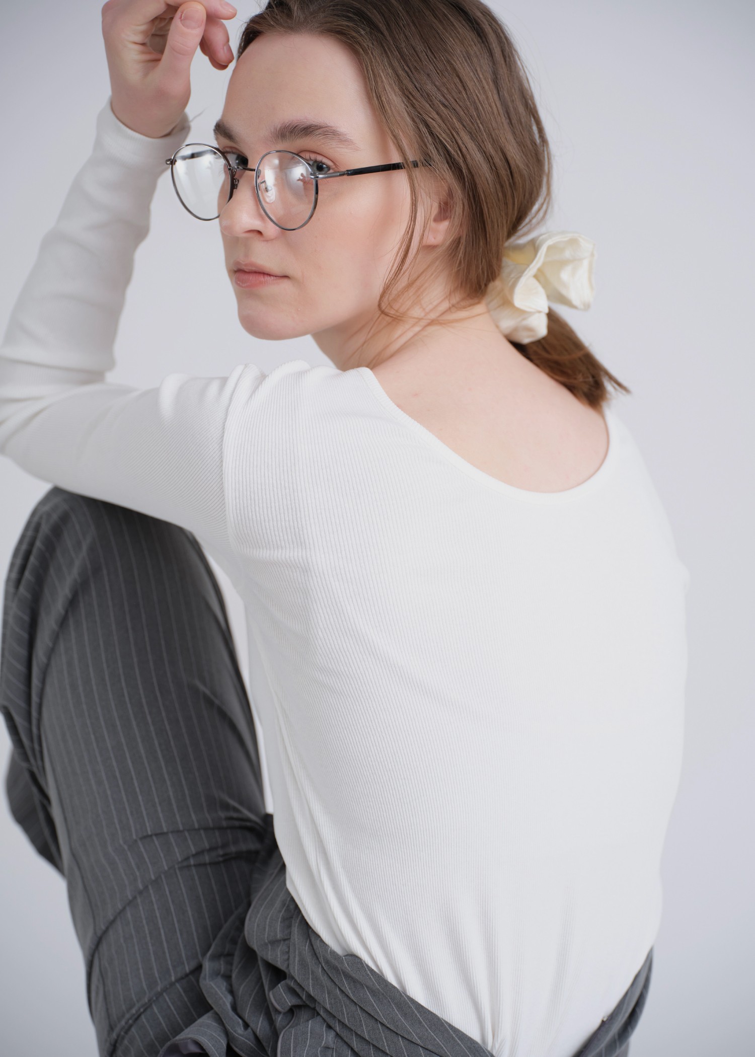 round neck narrow long T