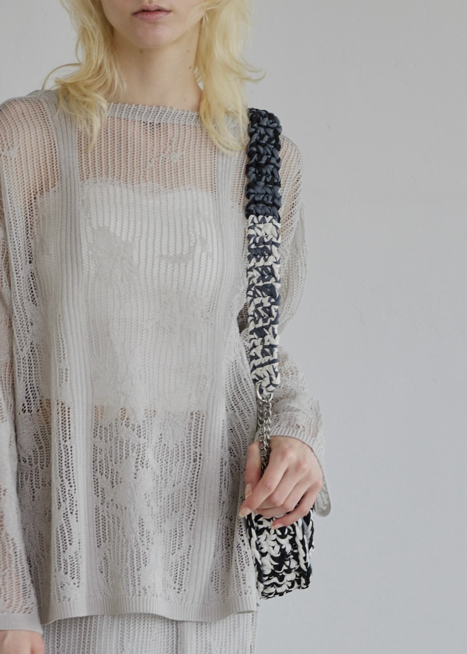 crochet color scheme chain round bag