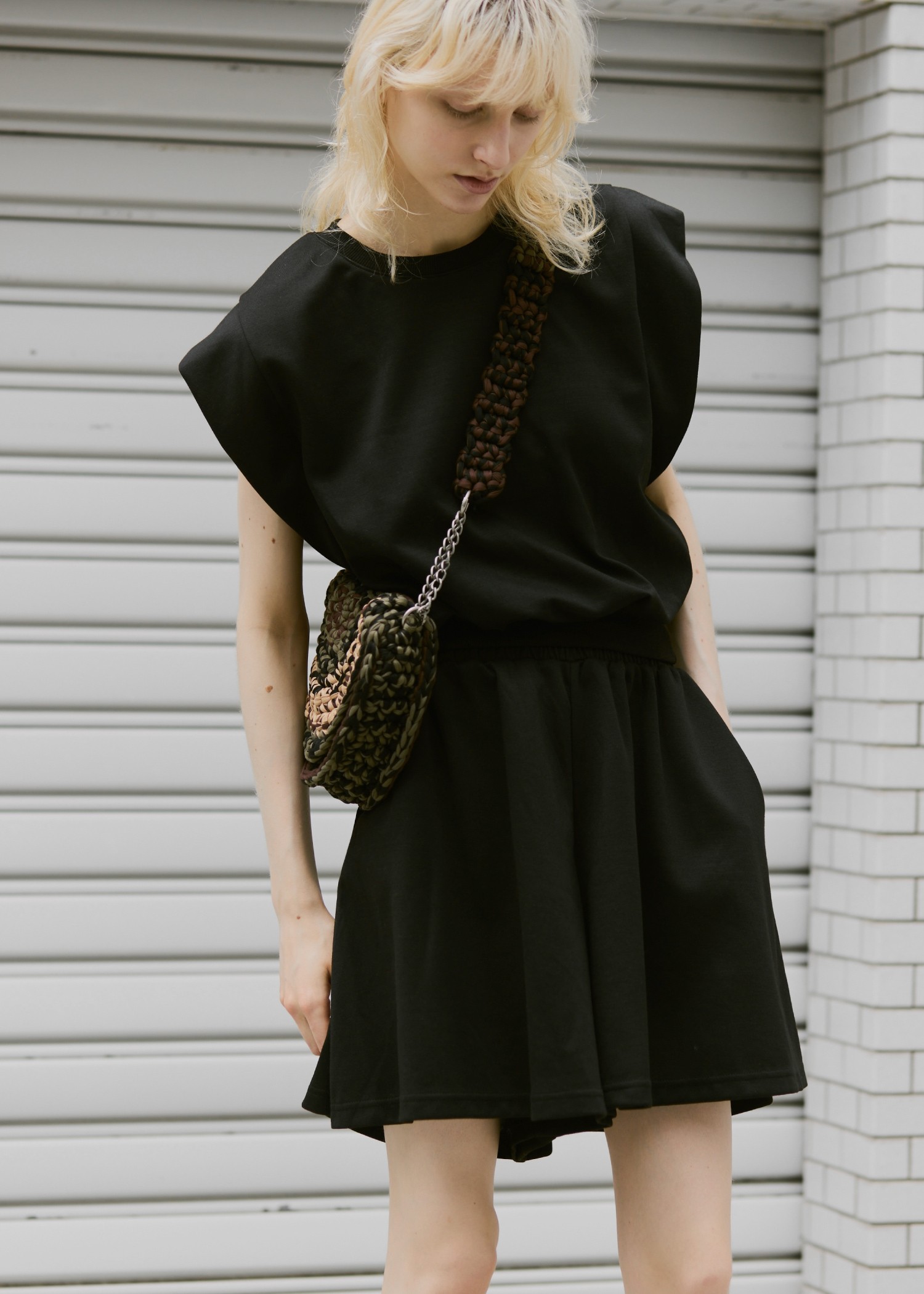 crochet color scheme chain round bag