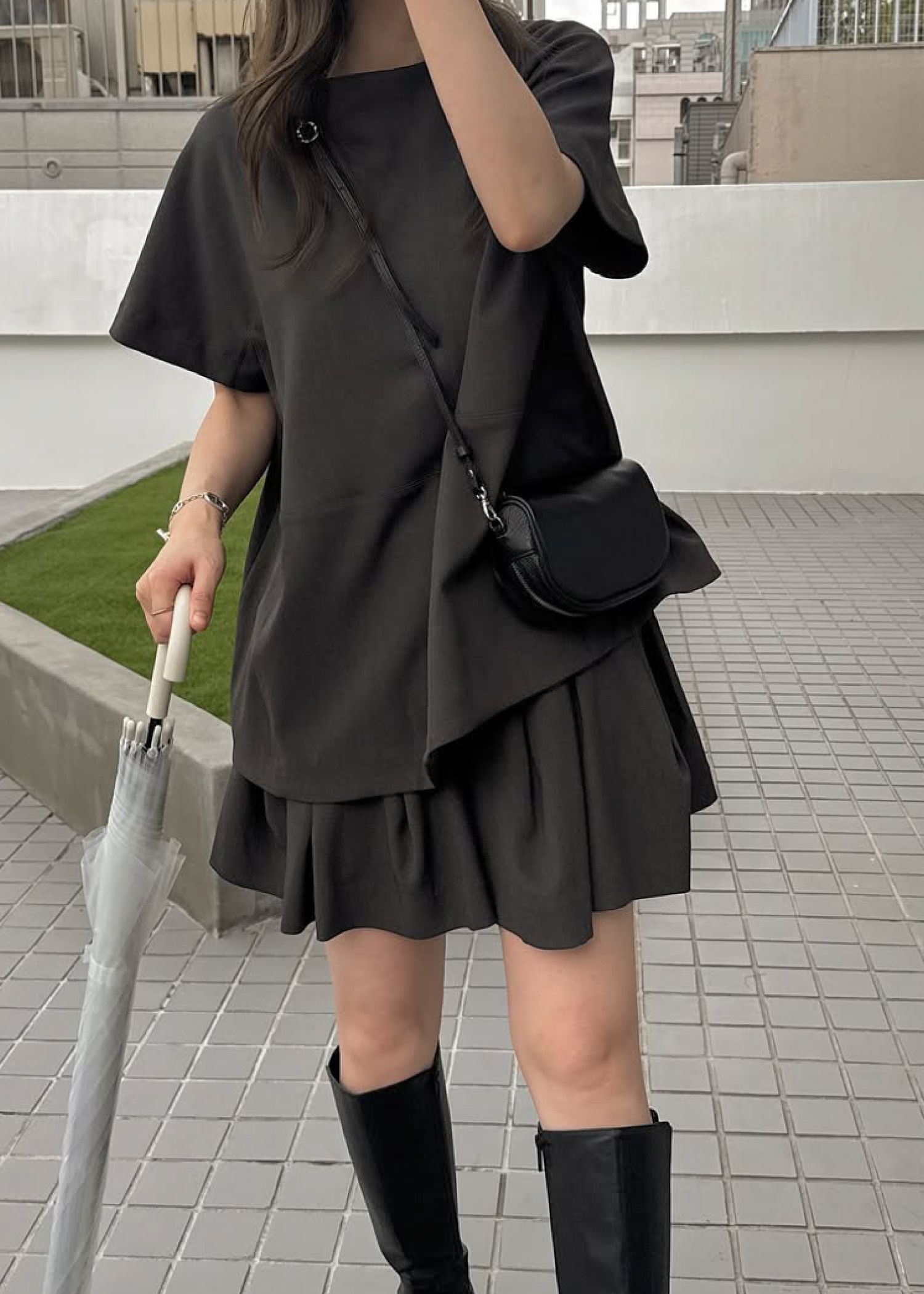 compact 2way shoulder bag