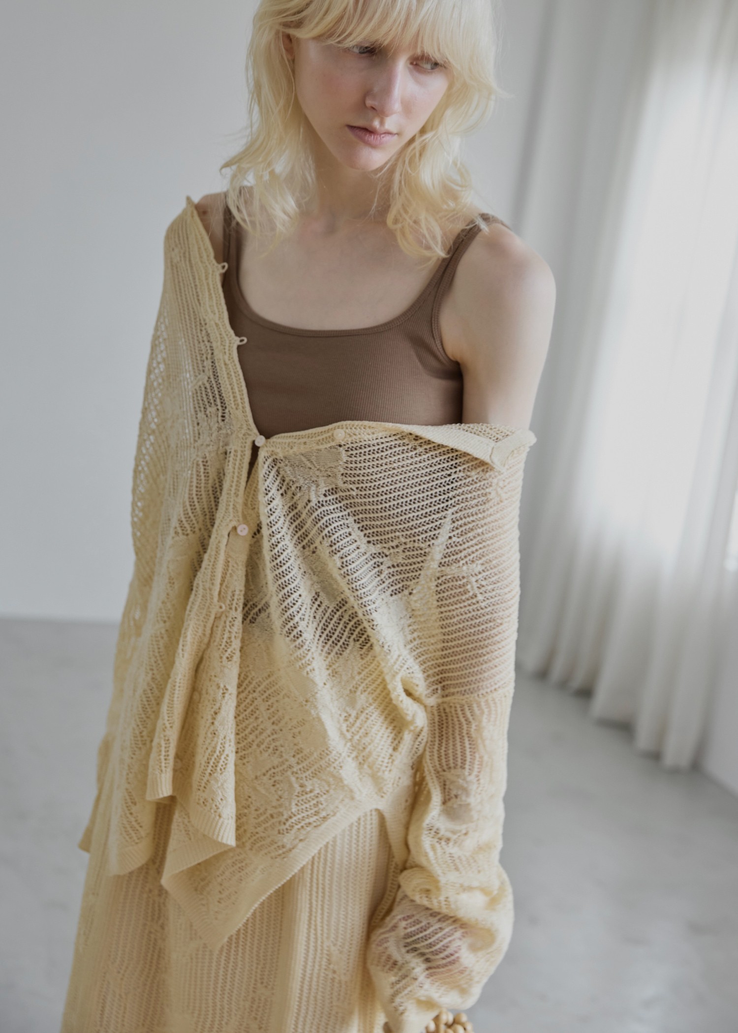 【新品タグ付き】Rib Sheer Knit anuke 新品タグ付き】Rib Sheer Knit anuke - メルカリ