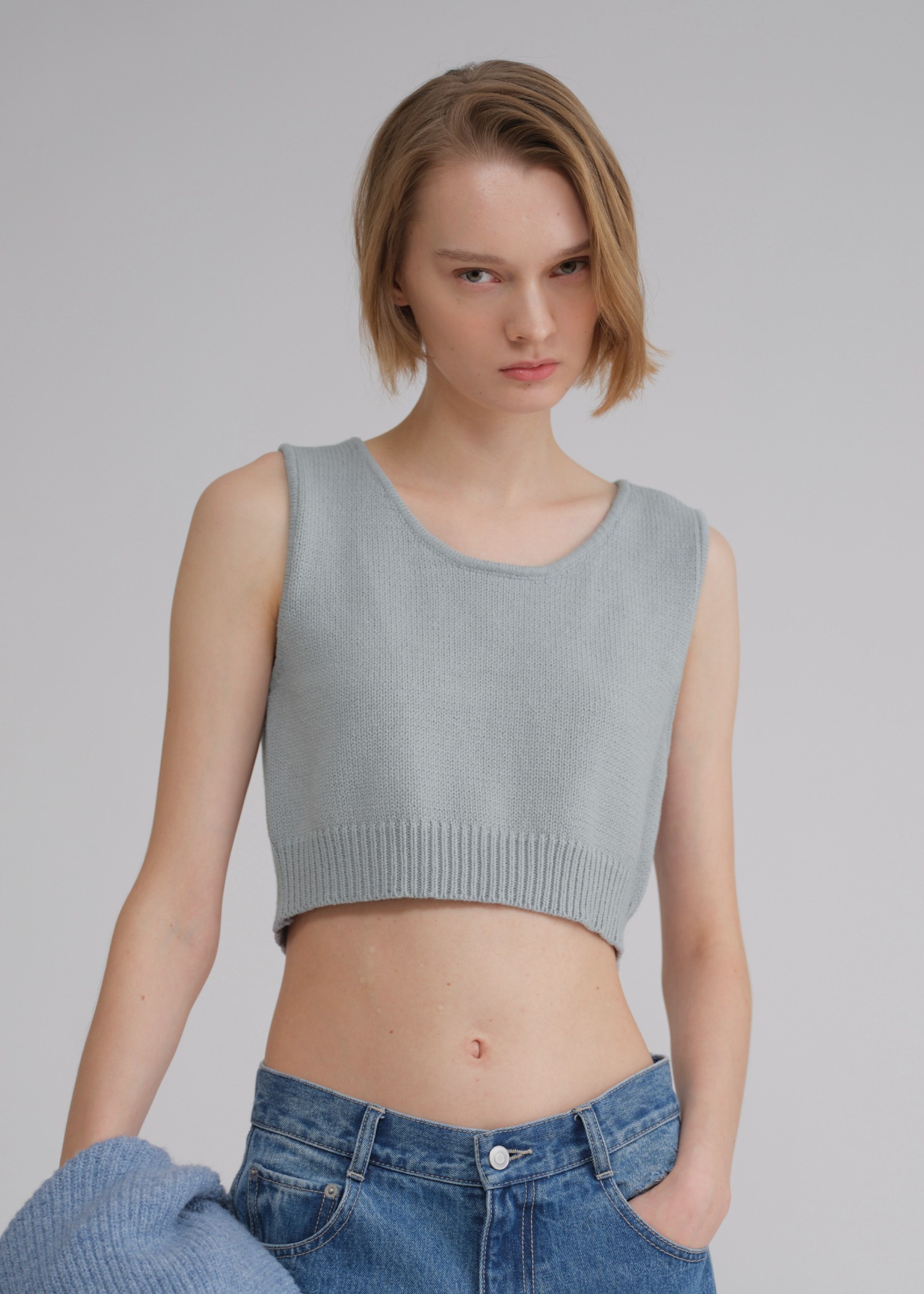 【即日発送】cropped 2way gentle knit tank WILLFULLY official web store（ウィルフリーコウシキツウハン