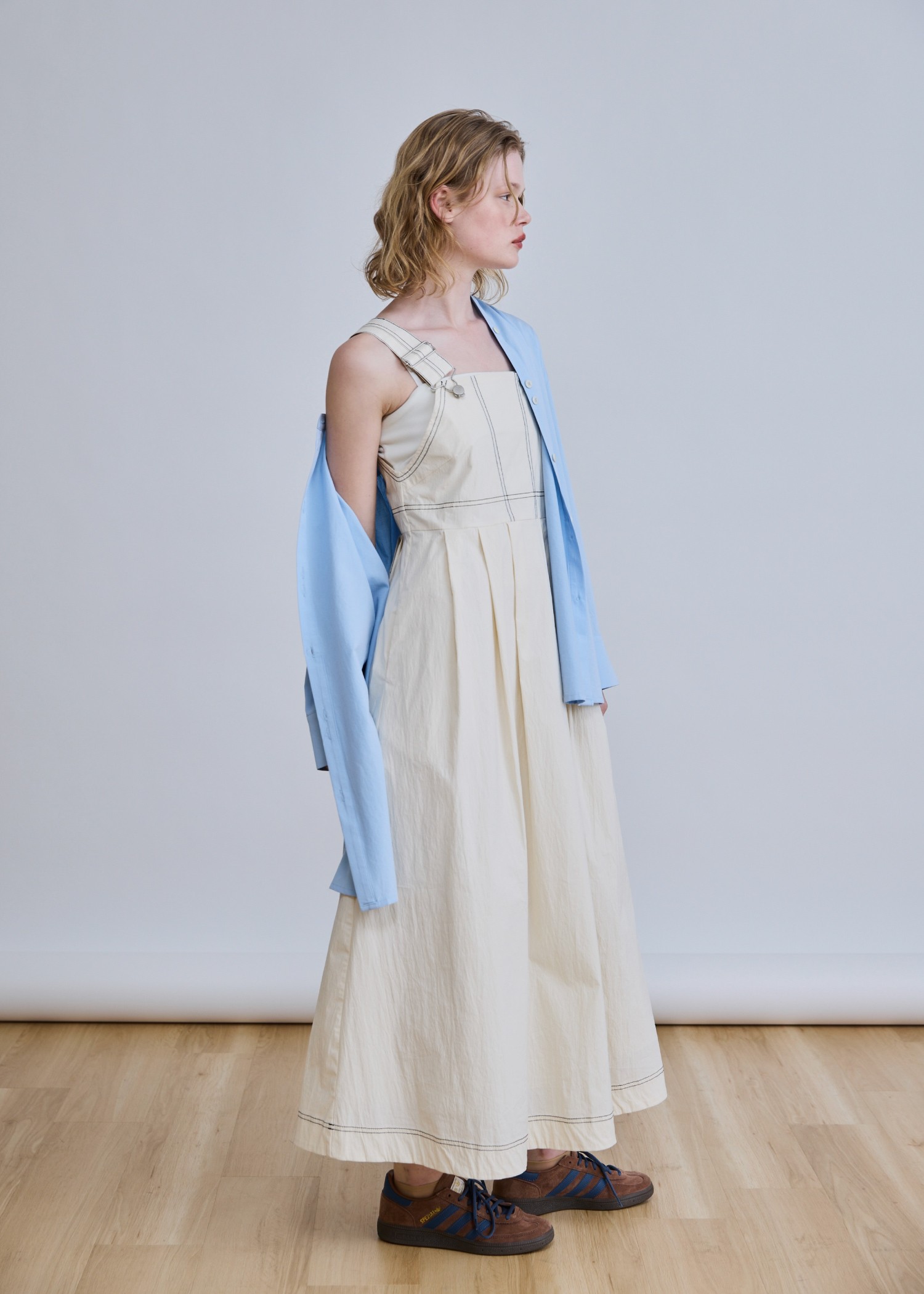 bi color stitch work suspenders OP