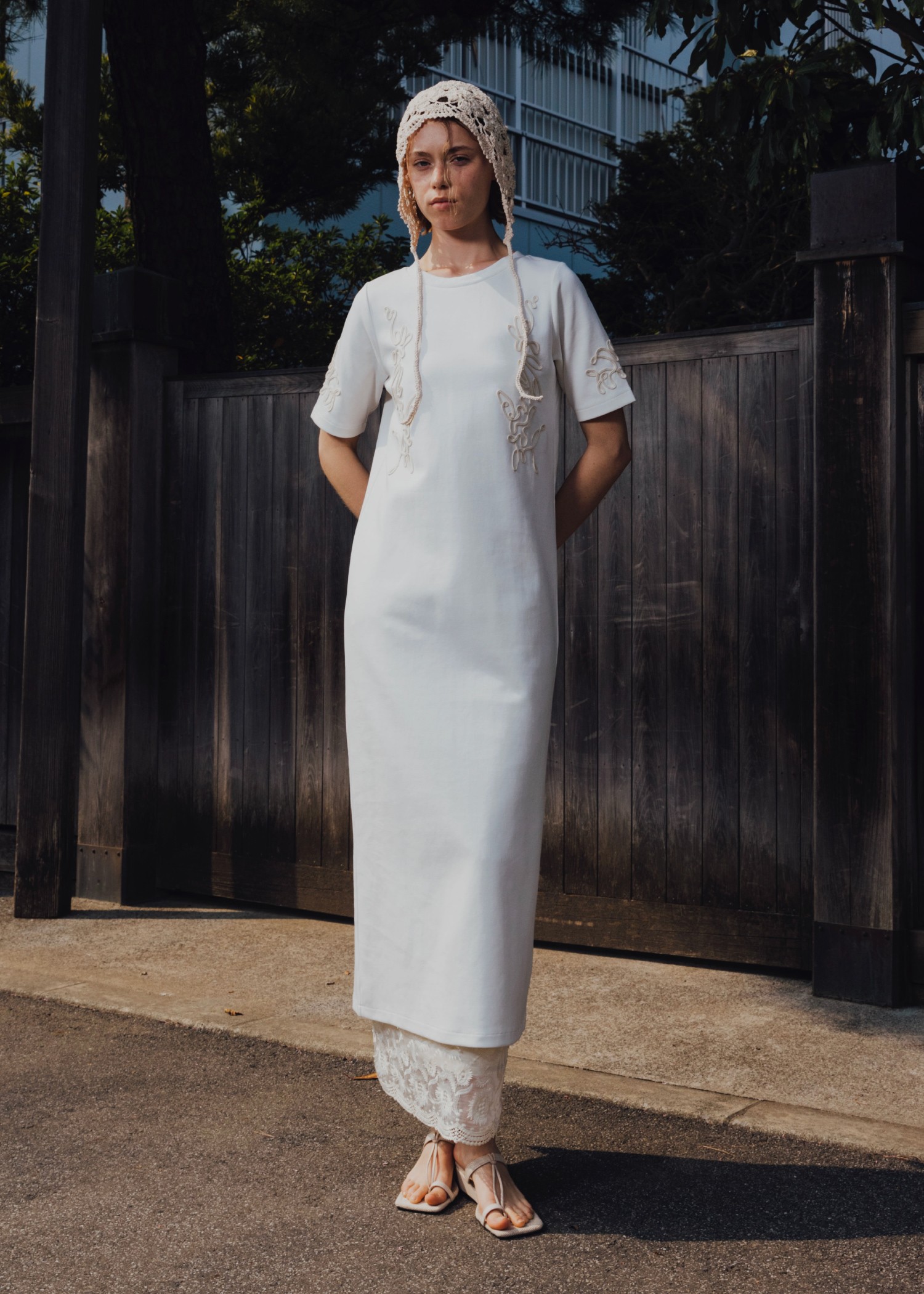 cord embroidery ponte OP