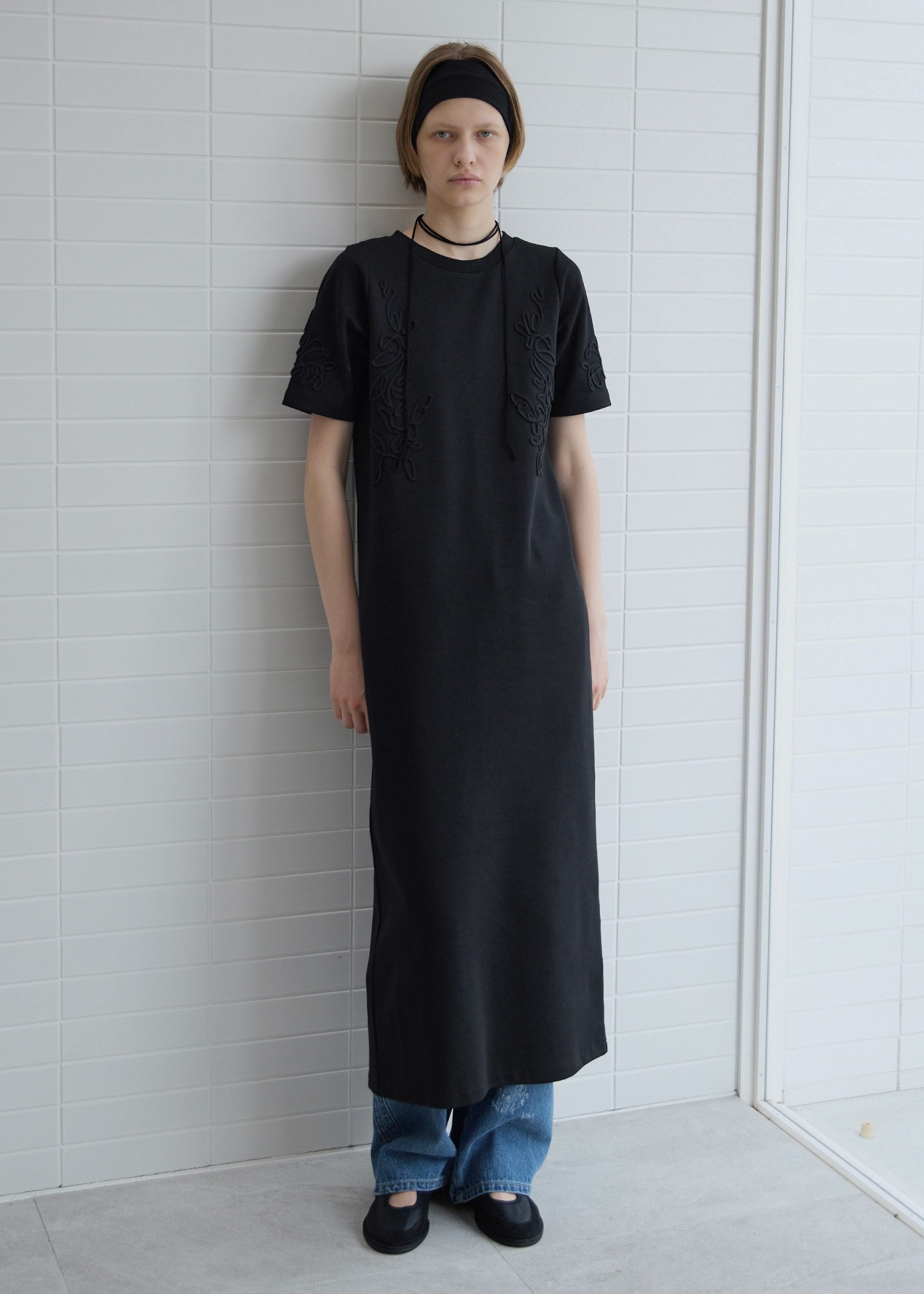 cord embroidery ponte OP