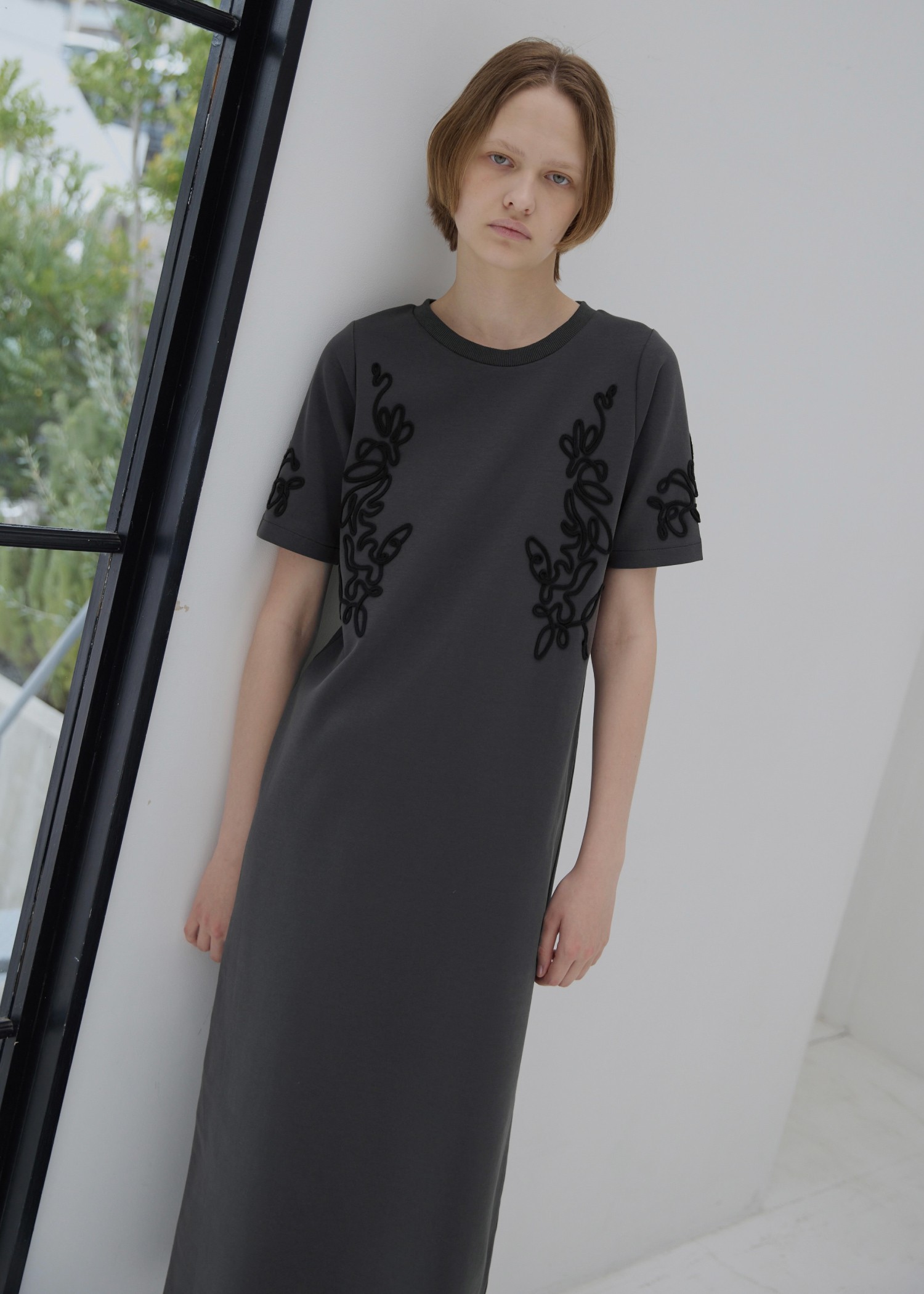 cord embroidery ponte OP