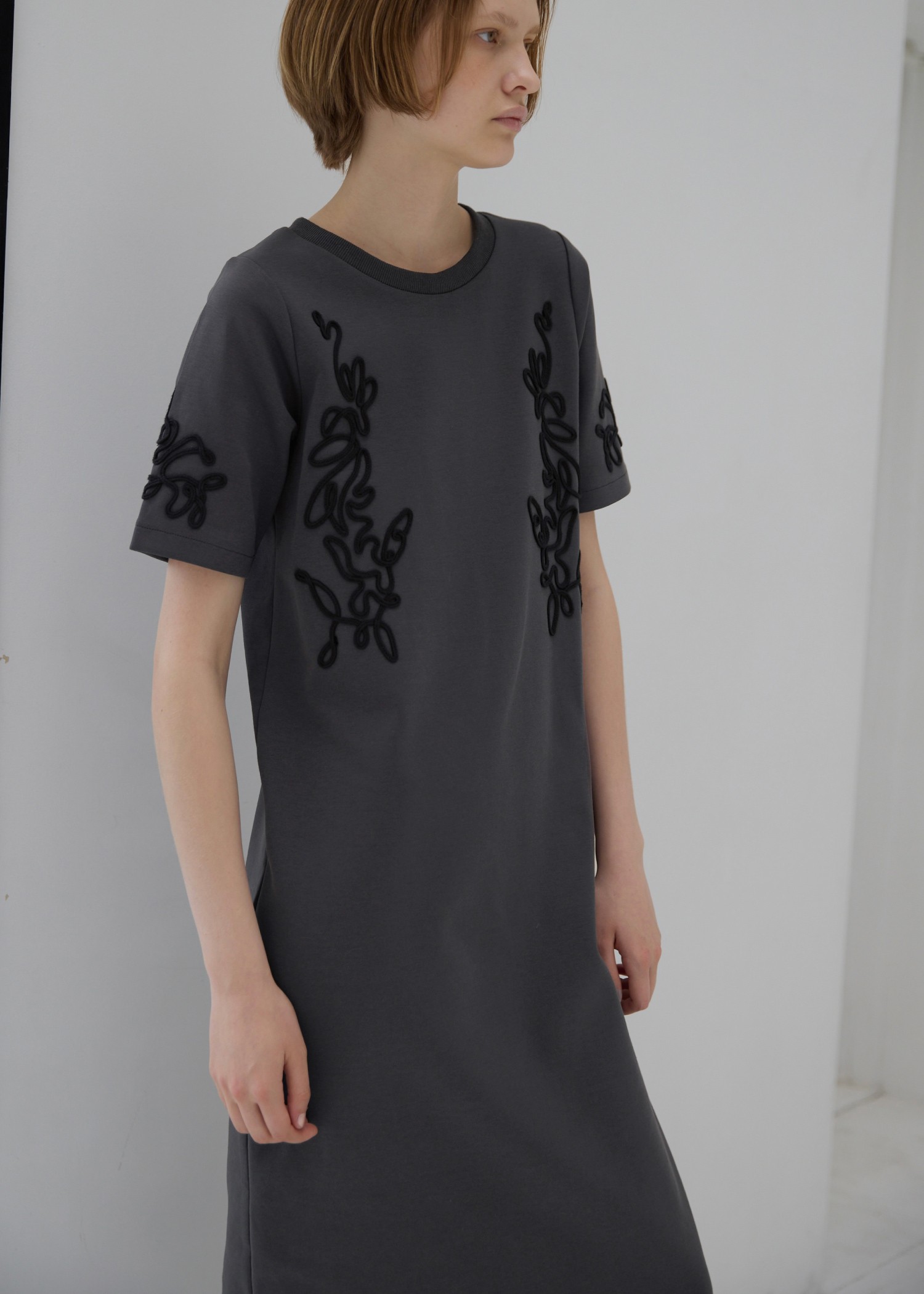 cord embroidery ponte OP