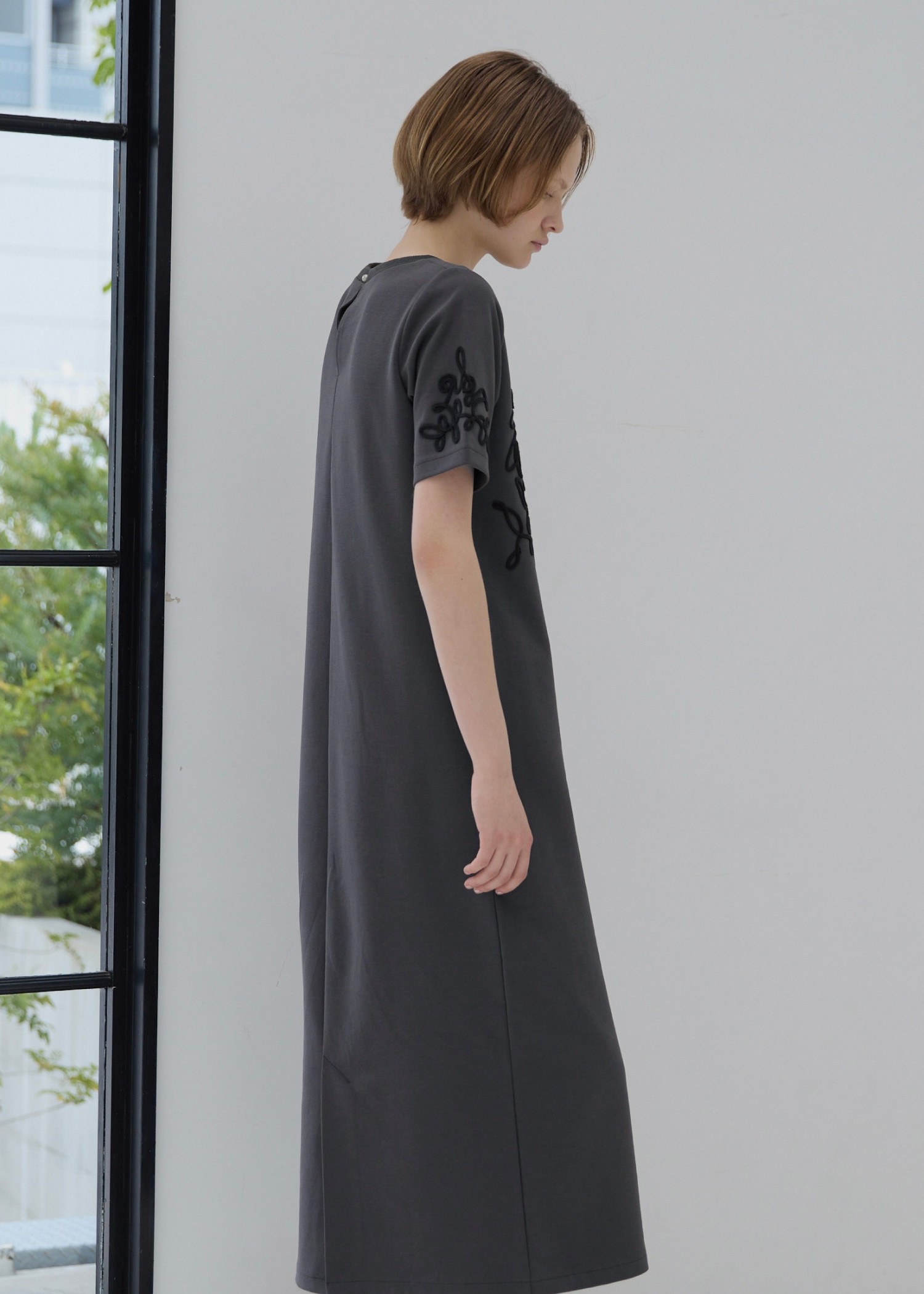 cord embroidery ponte OP