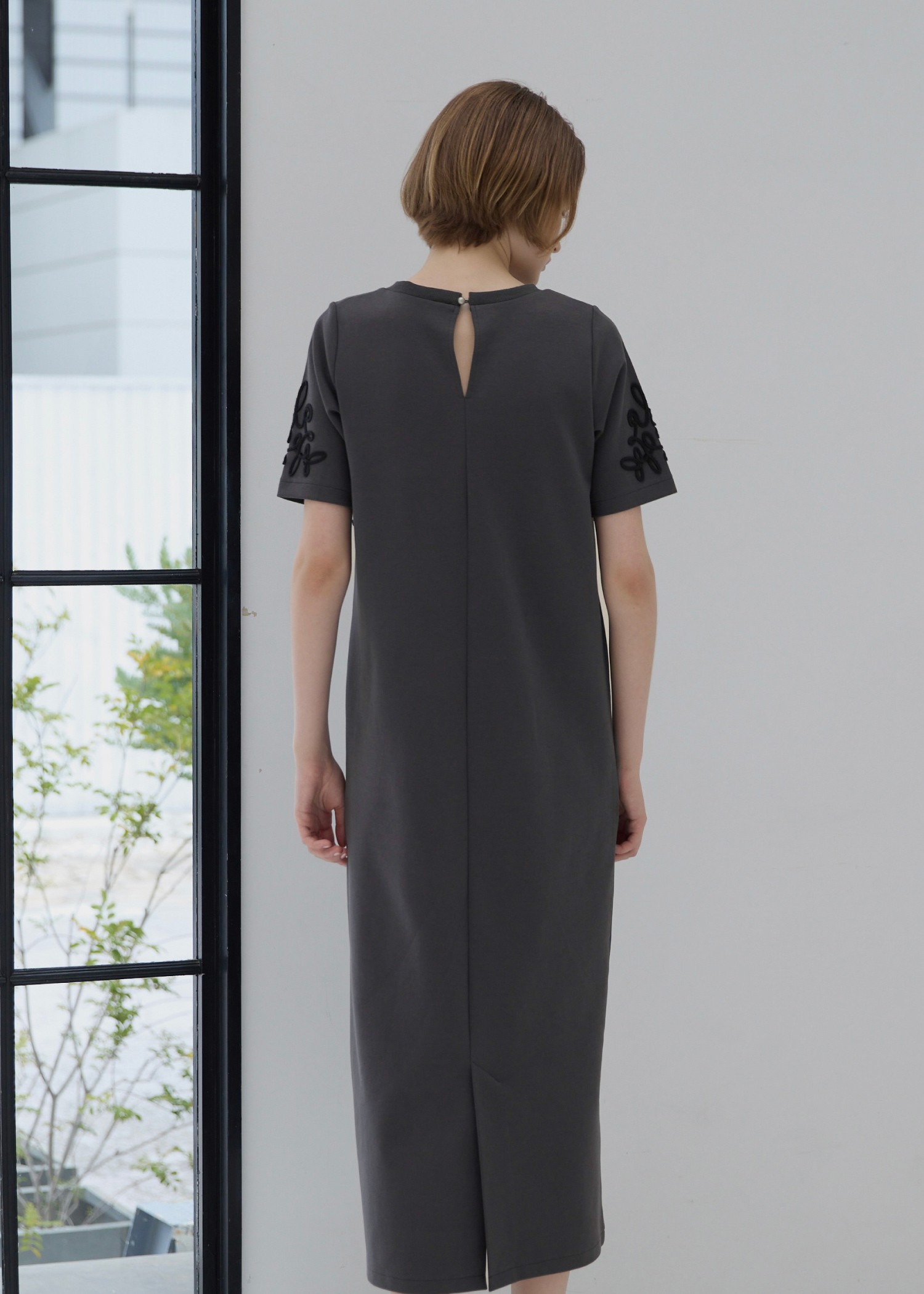 cord embroidery ponte OP