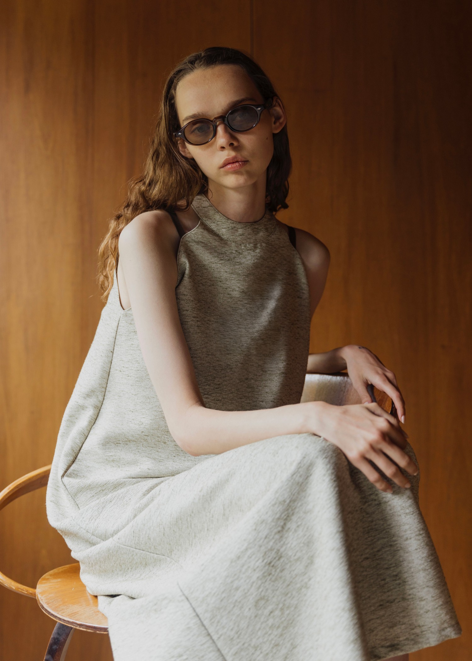 ワンピース willfully mix slab halter neck A line OP WILLFULLY official web store(ウィルフリーコウシキツウハン