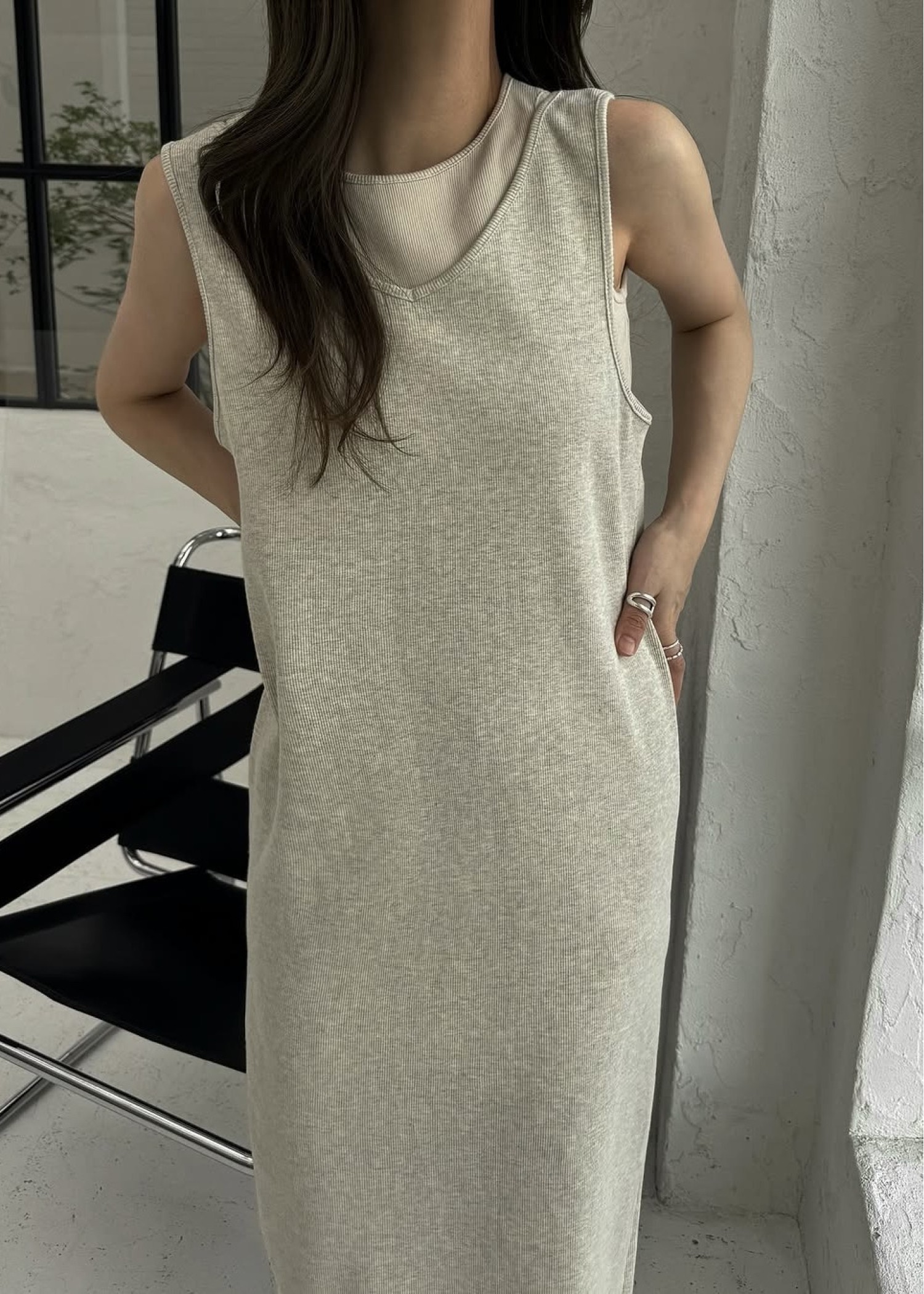 willfully hole tank layered rib OP ブラック WILLFULLY official web store（ウィルフリーコウシキツウハン