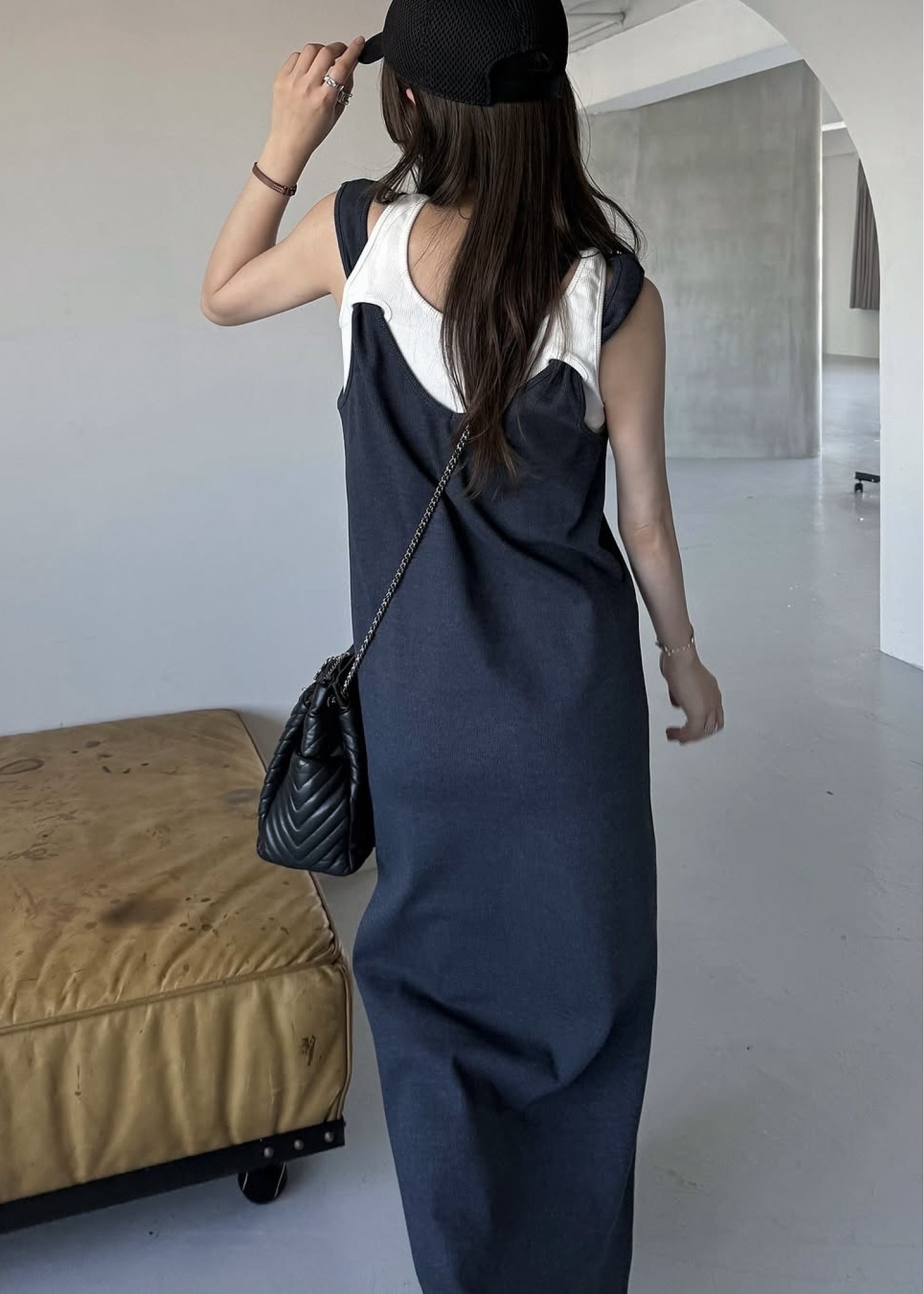 willfully hole tank layered rib OP ブラック WILLFULLY official web store（ウィルフリーコウシキツウハン