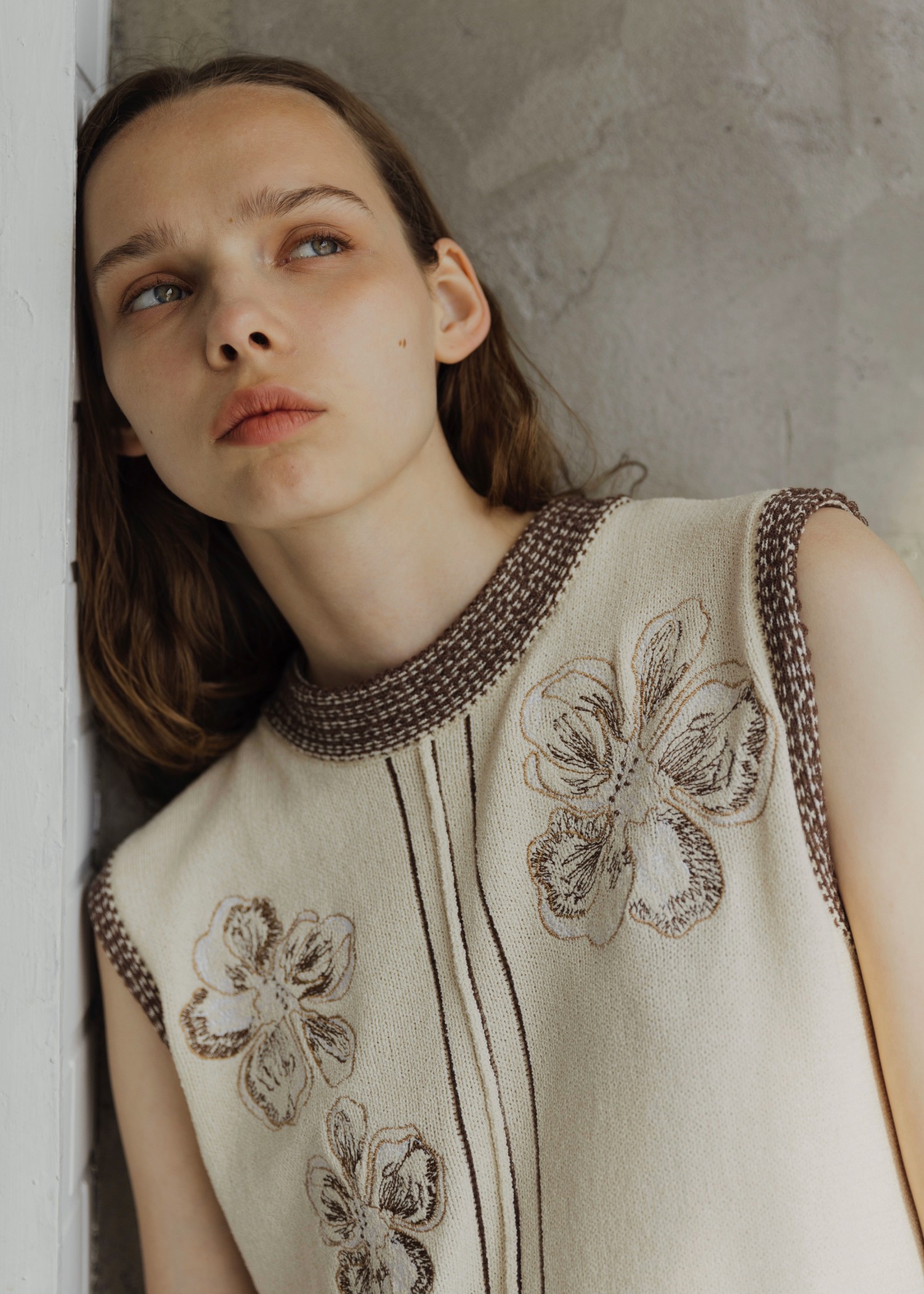★SHAKIRI★FLOWER EYELET LACE UP TOP (WHITE)★韓国送料込 RAMM FLOWER KNIT TOP – RIV NOBUHIKO Official Store