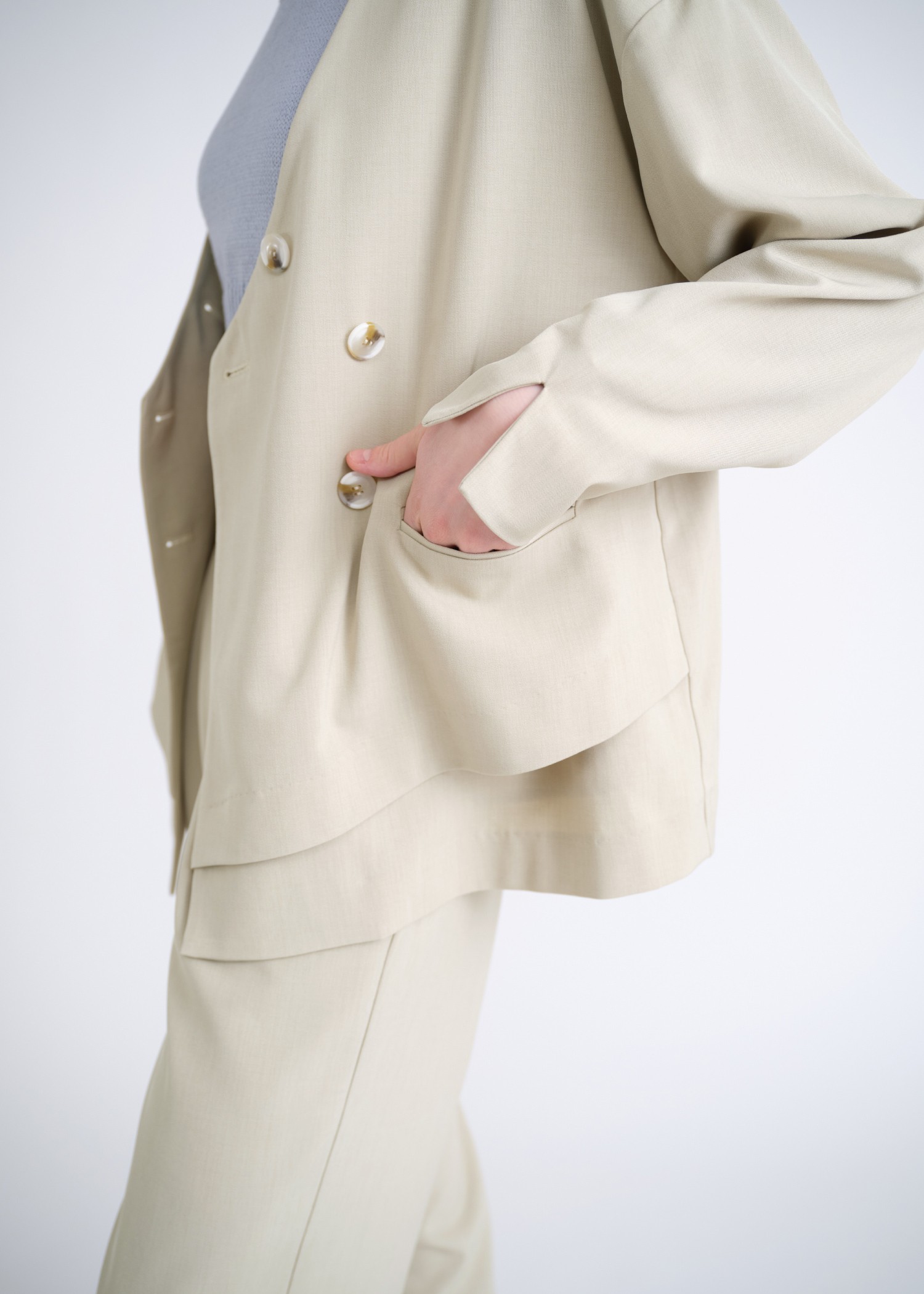 double hem flutter no collar JK