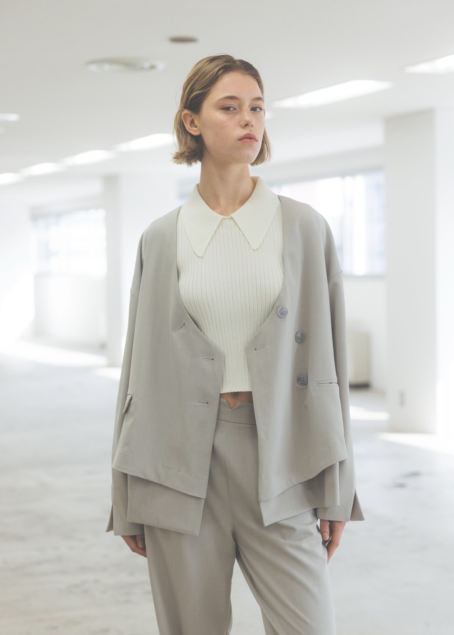 double hem flutter no collar JK