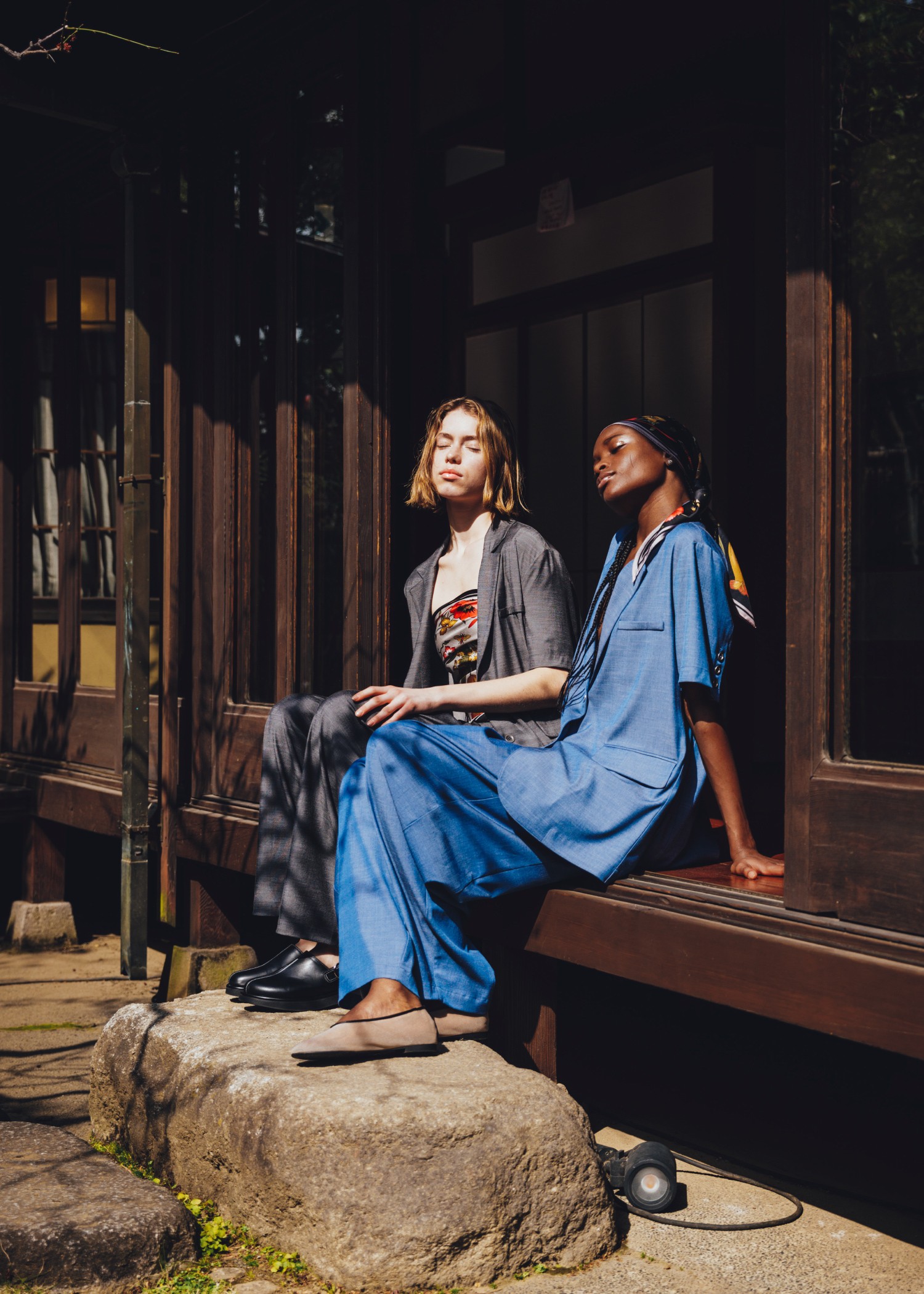 half sleeve slub mix tailored JK