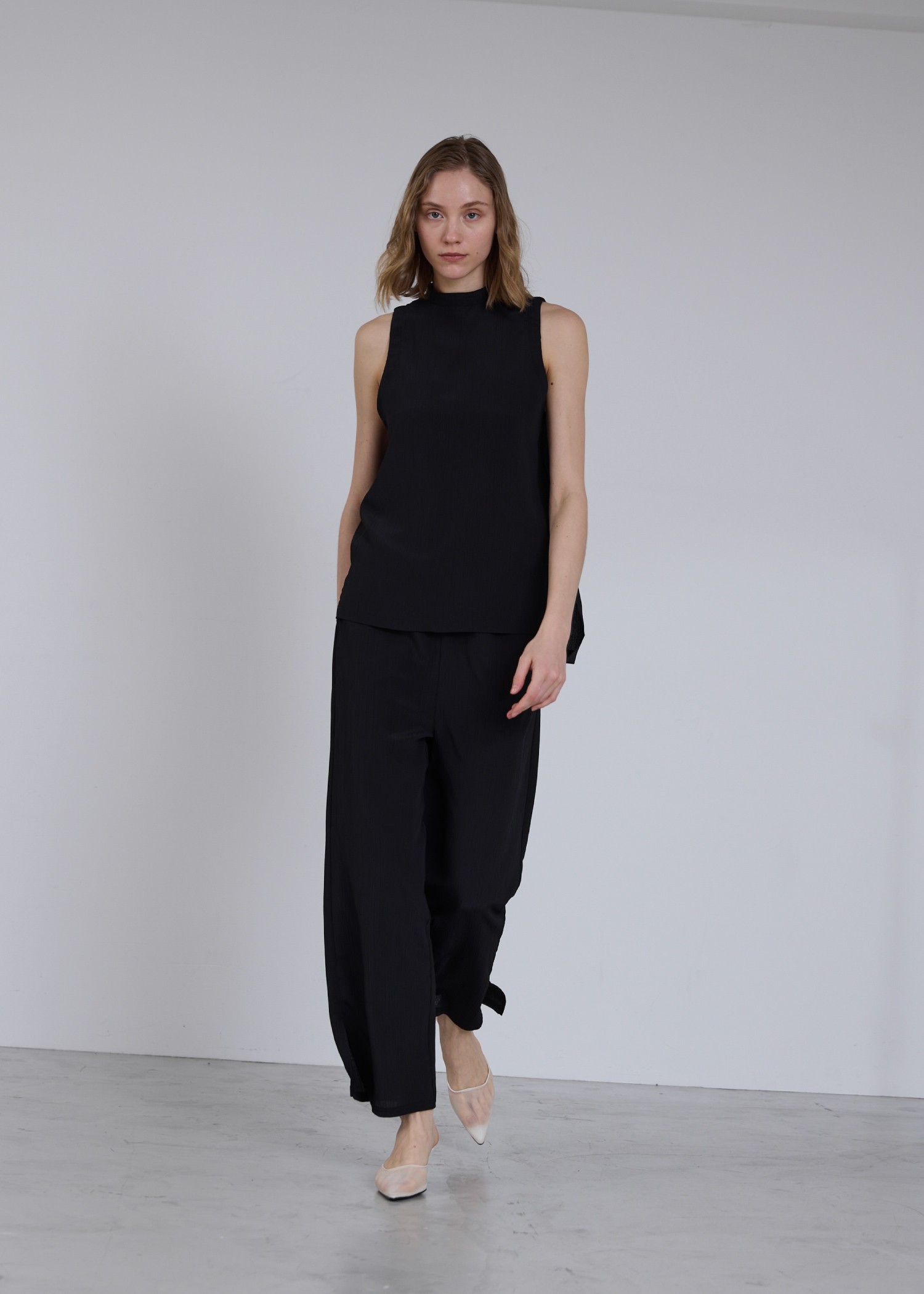 crepe hem slit relax PT