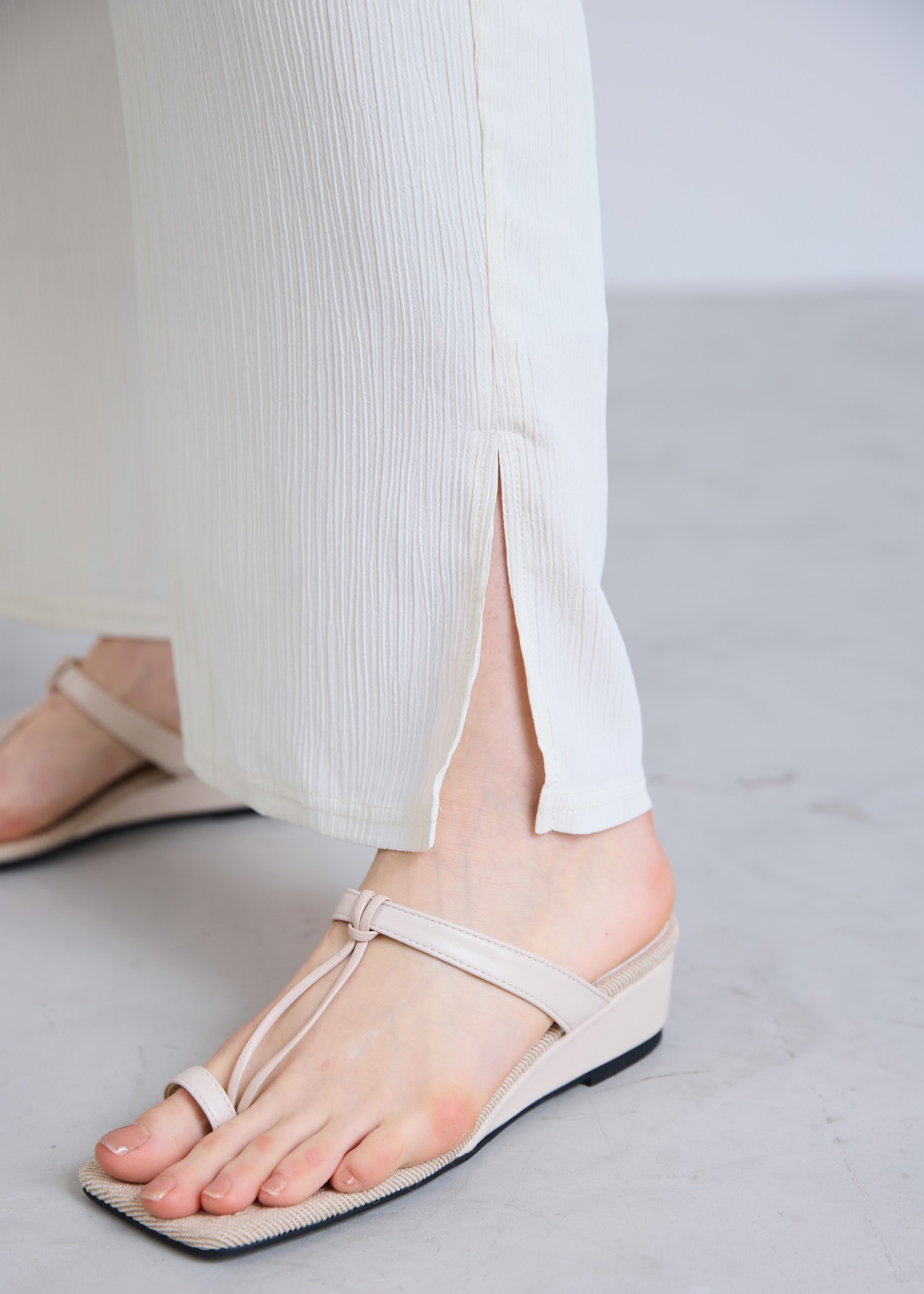 crepe hem slit relax PT