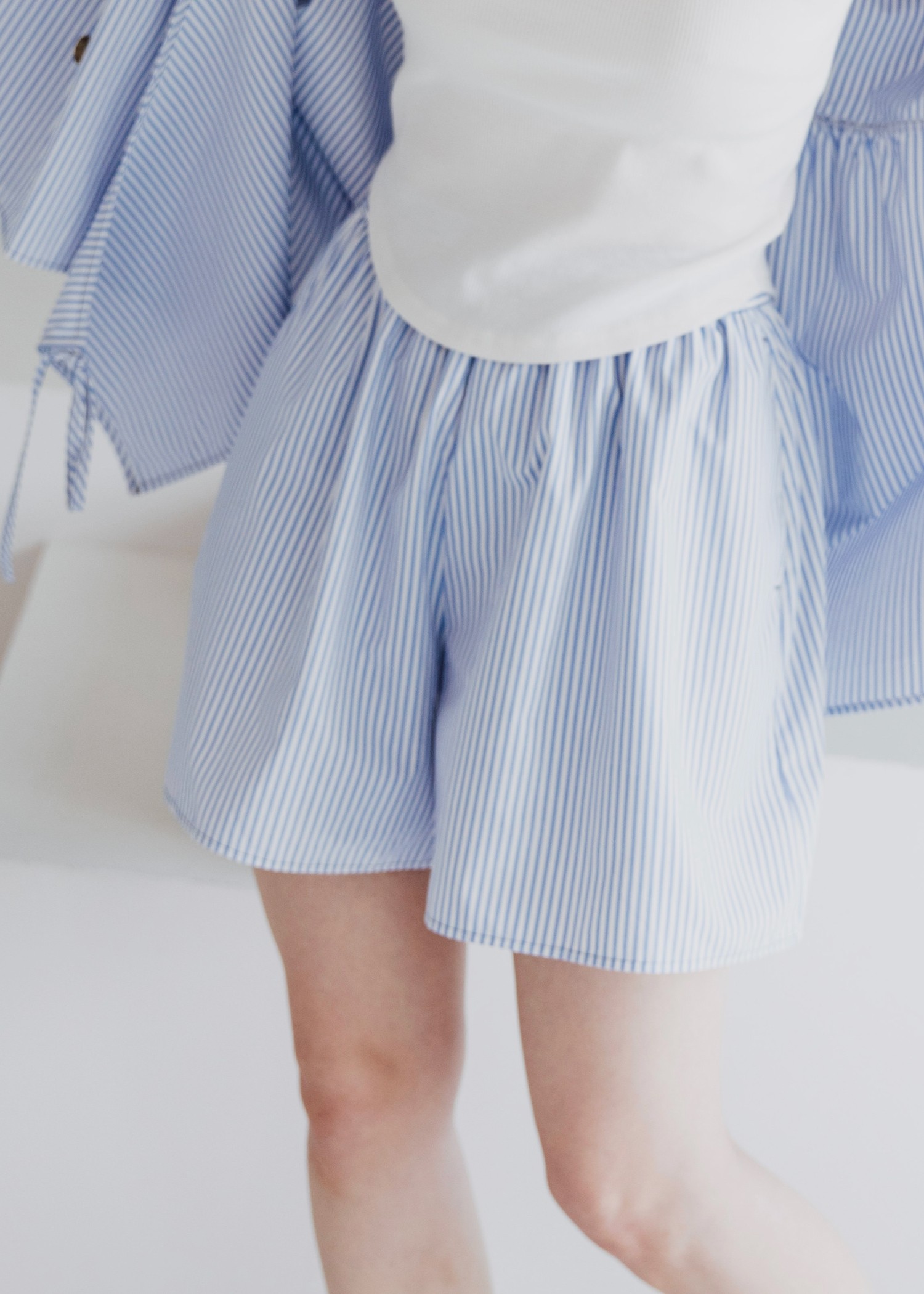 waist gather UV cut volume S/PT