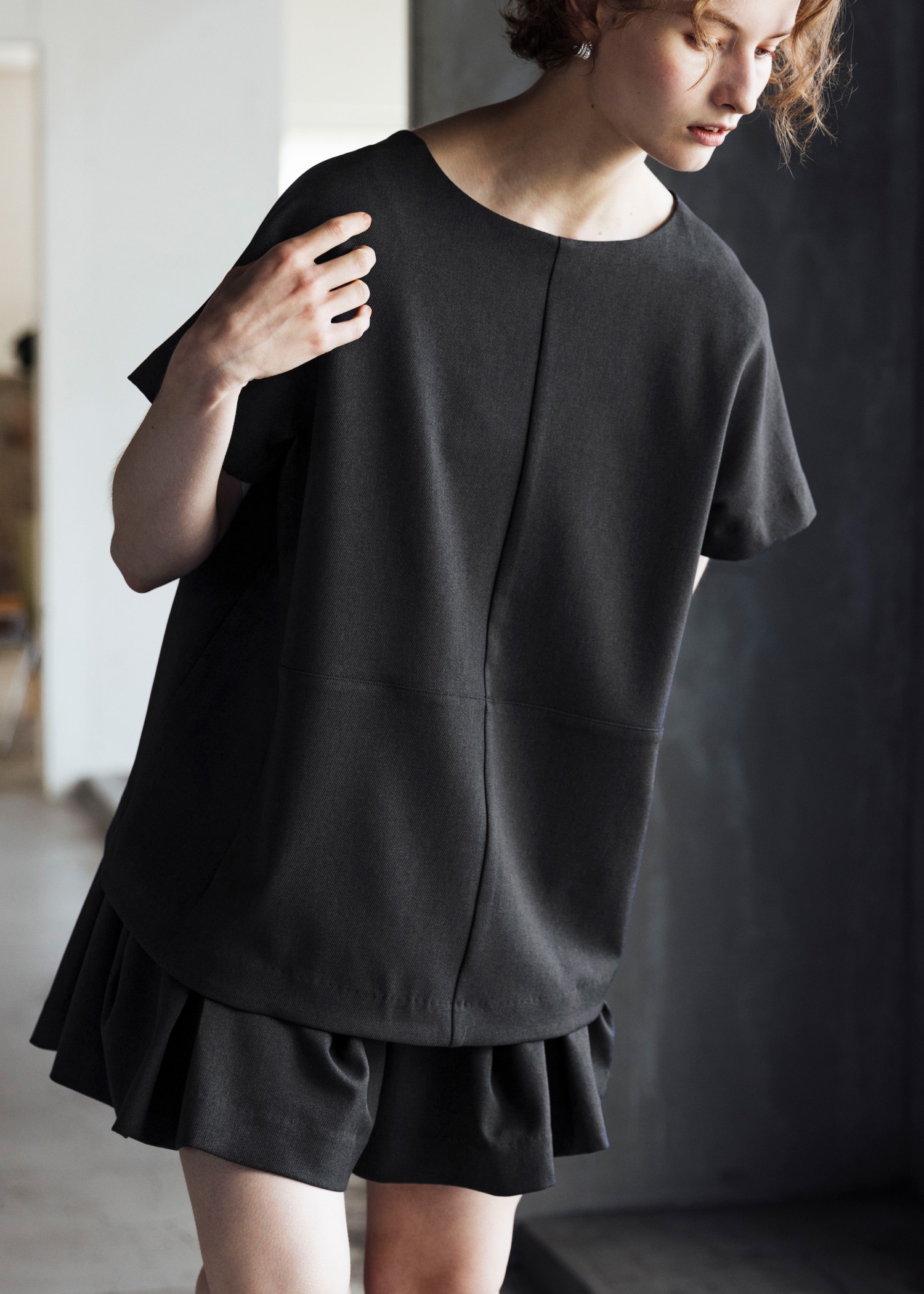 constructive tuck culottes S/PT