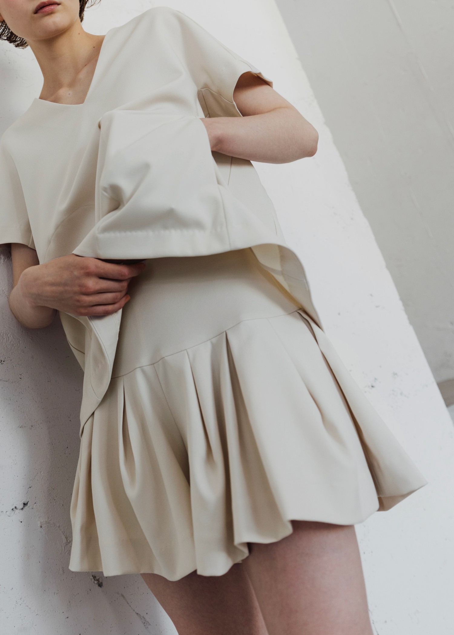 constructive tuck culottes S/PT