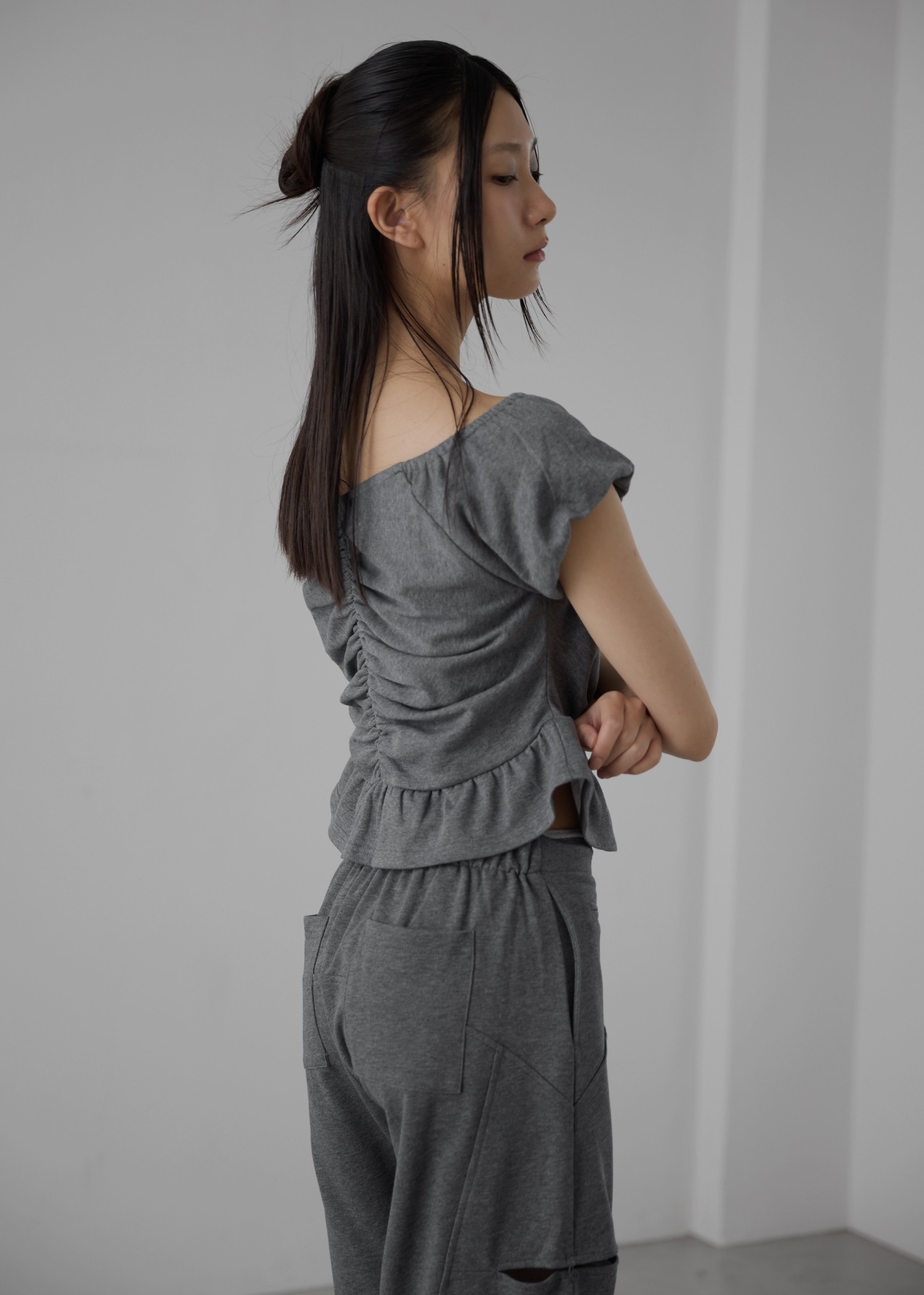 side open slit panel sweat PT