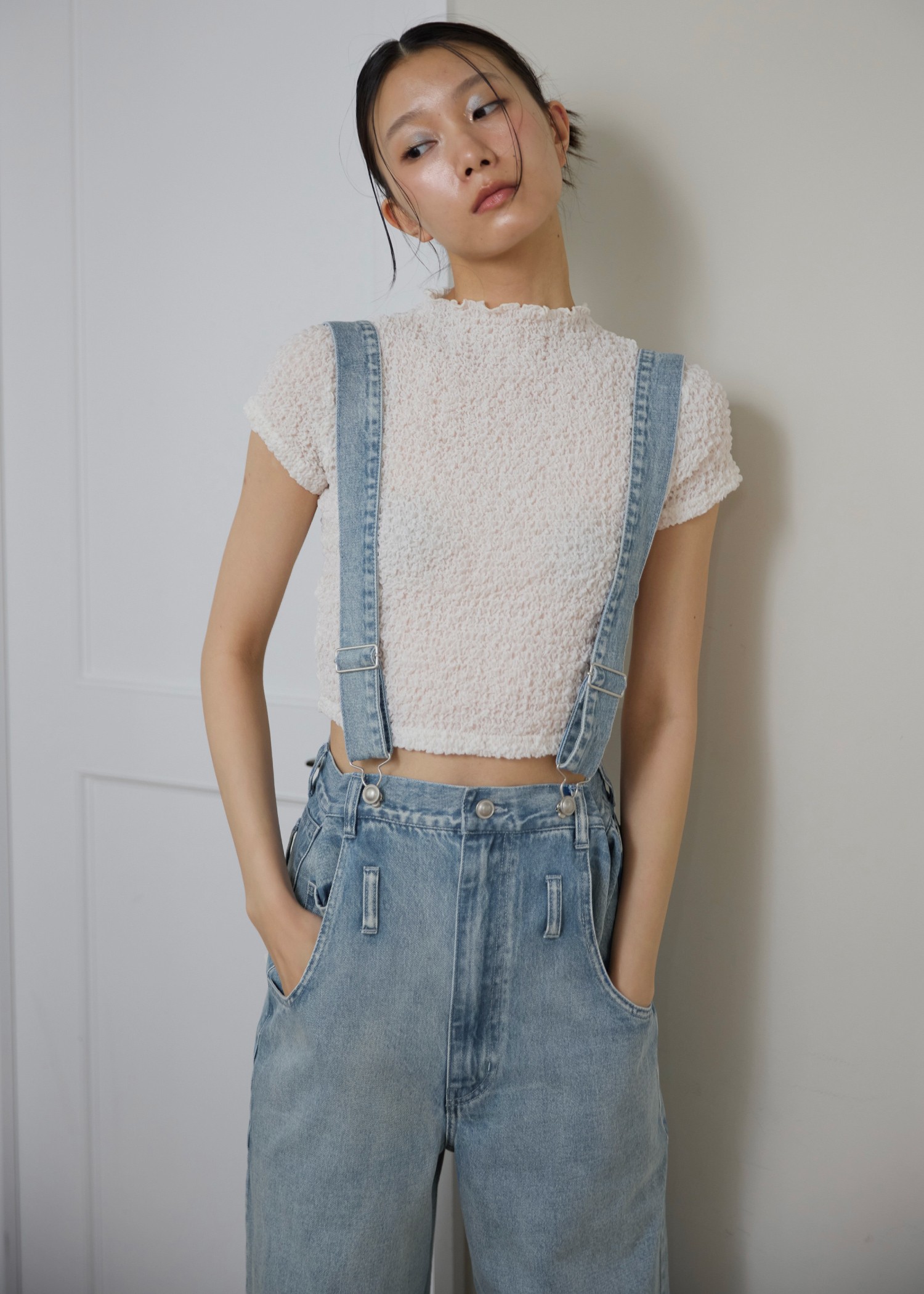 パンツ WILLFULLY suspenders cut off PT WILLFULLY official web store（ウィルフリーコウシキツウハン