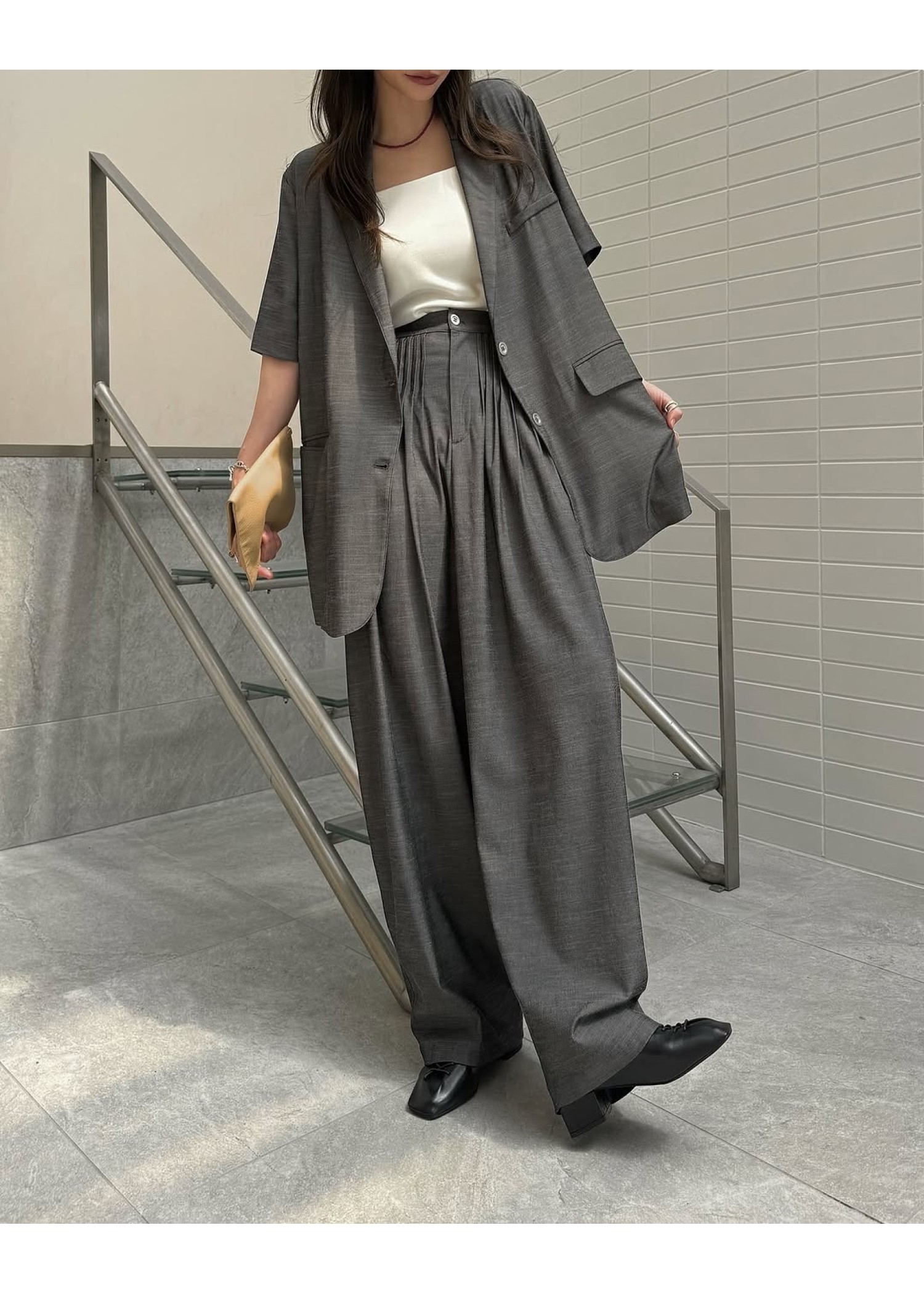 willfully ウィルフリー front tuckloosetwill PT willfully ウィルフリー front tuckloosetwill PT